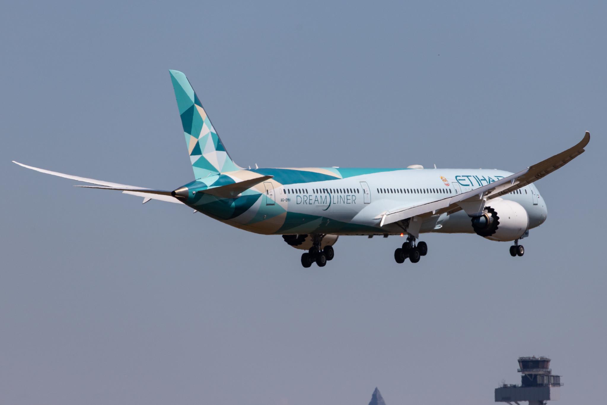 Frankfurt Airport: Etihad (EY / ETD) |  Livery: Greenliner Livery | Operator: Etihad Airways |  Boeing 787-10 Dreamliner B78X | A6-BMH | MSN 60765