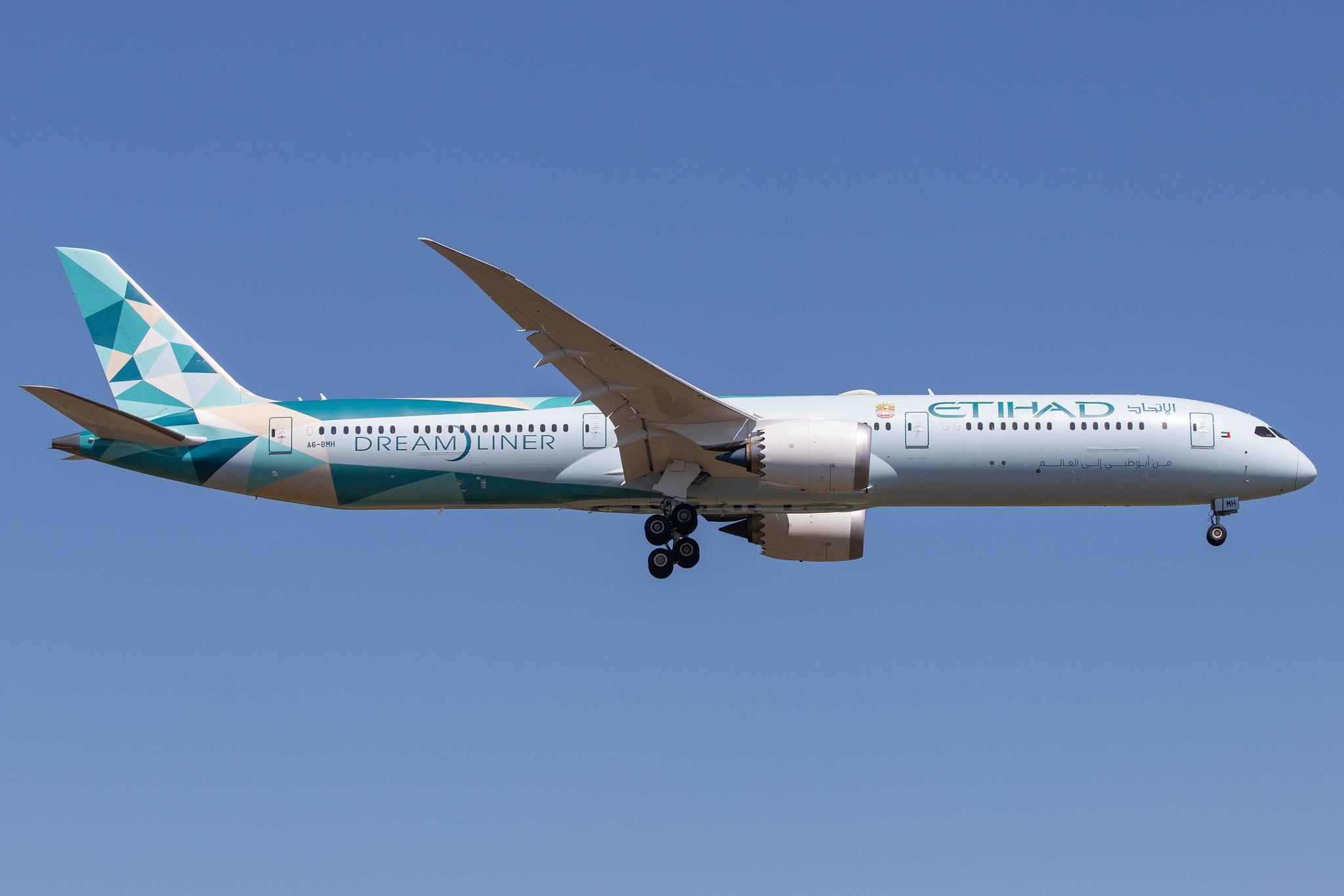 Frankfurt Airport: Etihad (EY / ETD) |  Livery: Greenliner Livery | Operator: Etihad Airways |  Boeing 787-10 Dreamliner B78X | A6-BMH | MSN 60765