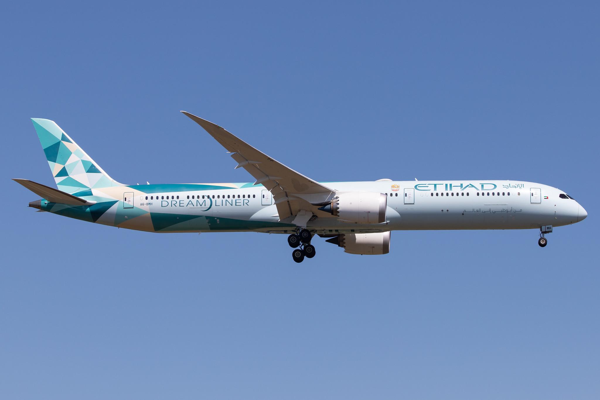 Frankfurt Airport: Etihad (EY / ETD) |  Livery: Greenliner Livery | Operator: Etihad Airways |  Boeing 787-10 Dreamliner B78X | A6-BMH | MSN 60765