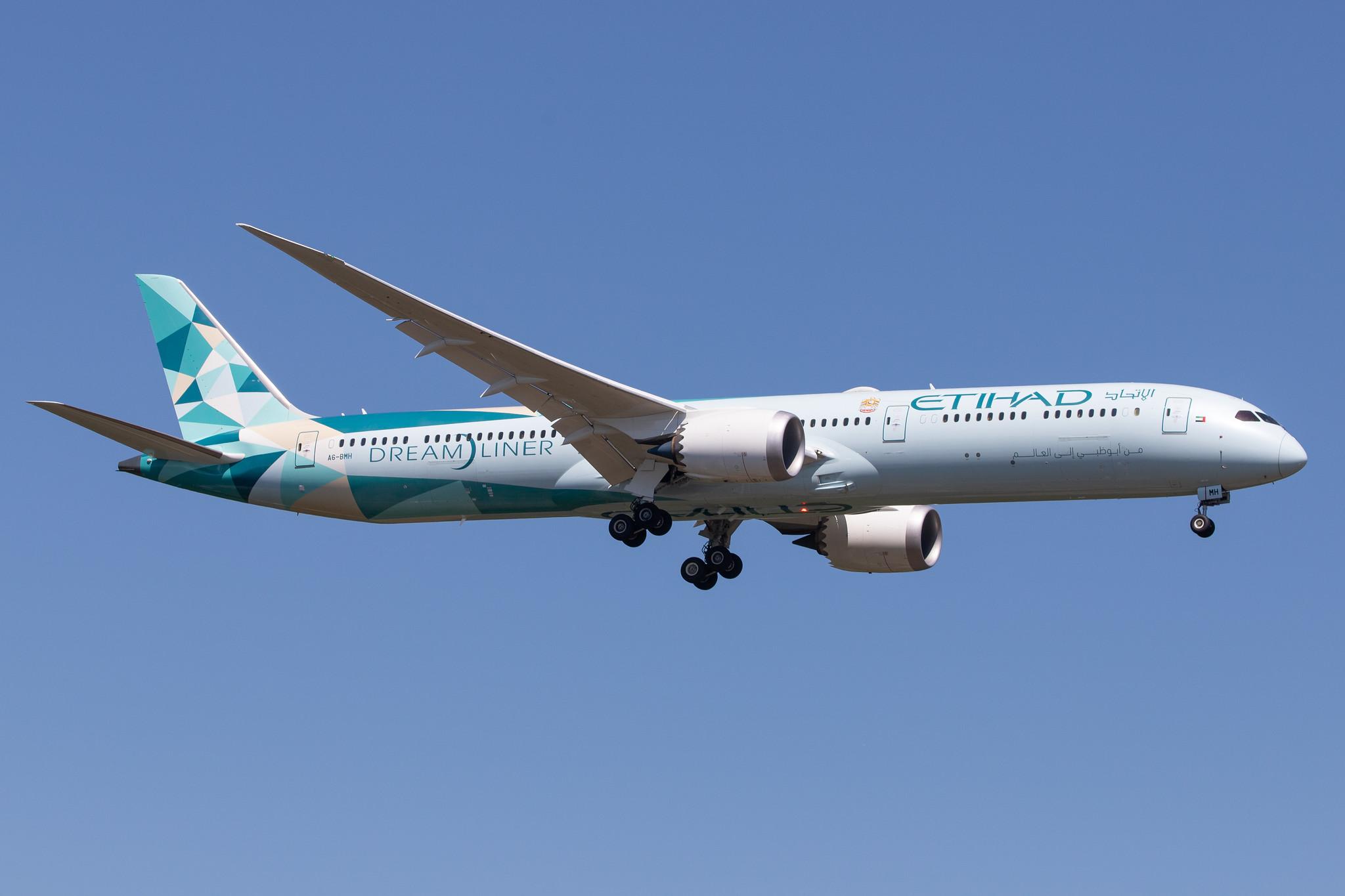 Frankfurt Airport: Etihad (EY / ETD) |  Livery: Greenliner Livery | Operator: Etihad Airways |  Boeing 787-10 Dreamliner B78X | A6-BMH | MSN 60765