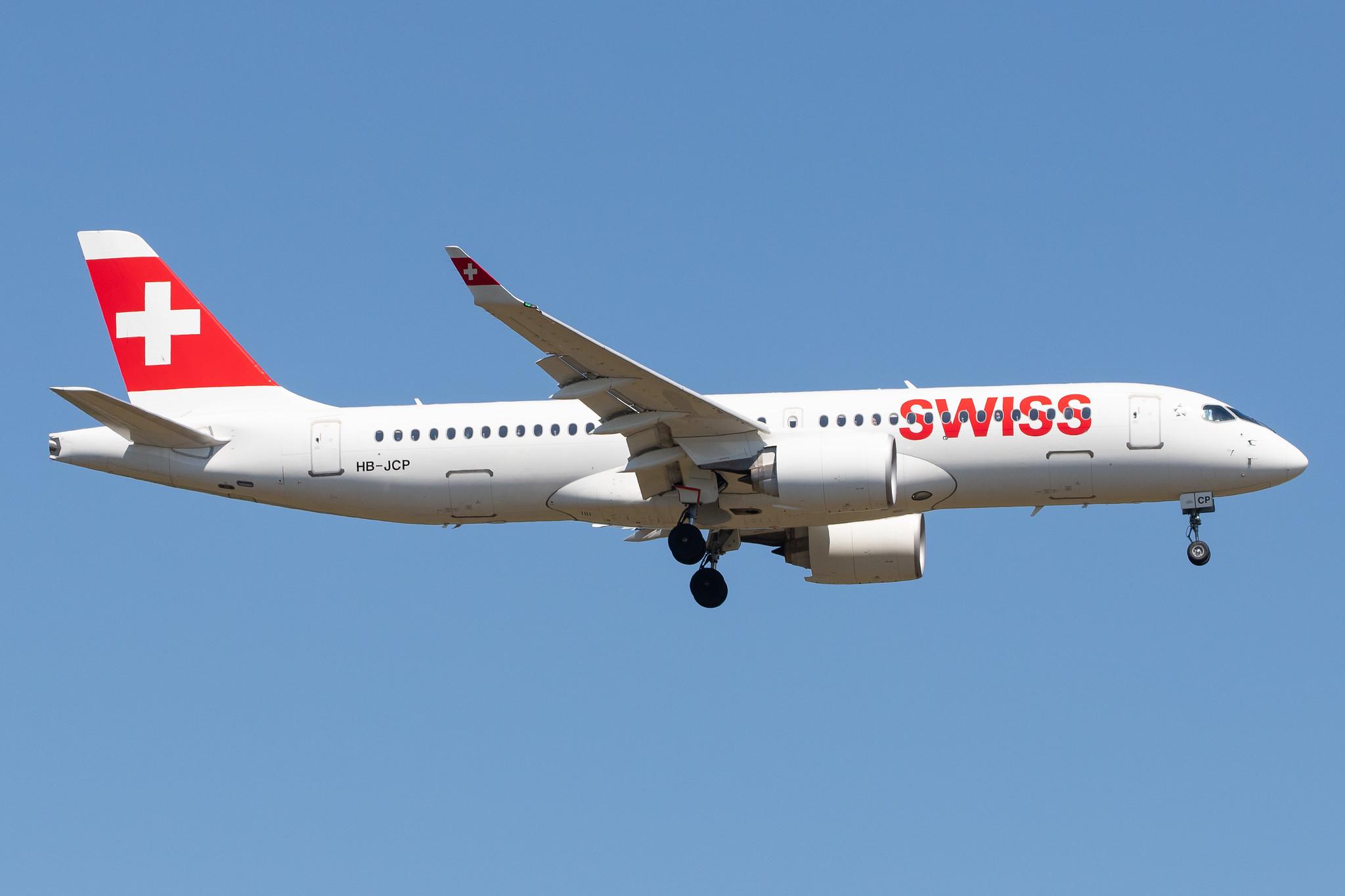 Frankfurt Airport: Swiss (LX / SWR) |  Airbus A220-300 BCS3 | HB-JCP | MSN 55036