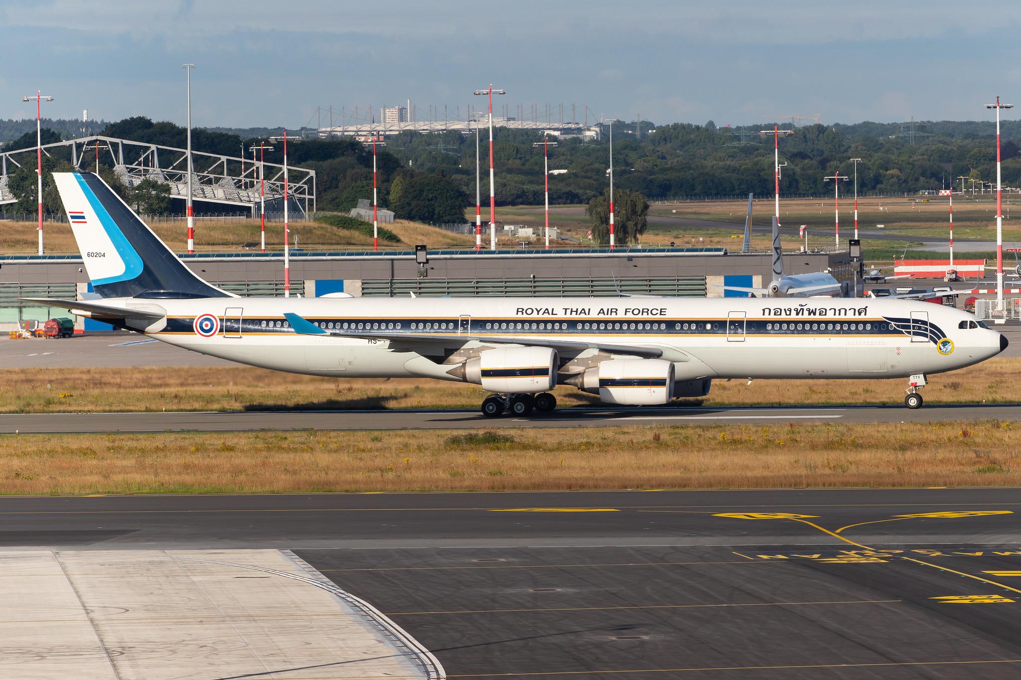 Hamburg Airport: Royal Thai Air Force |  Airbus A340-541 A345 | HS-TYV | MSN 0698