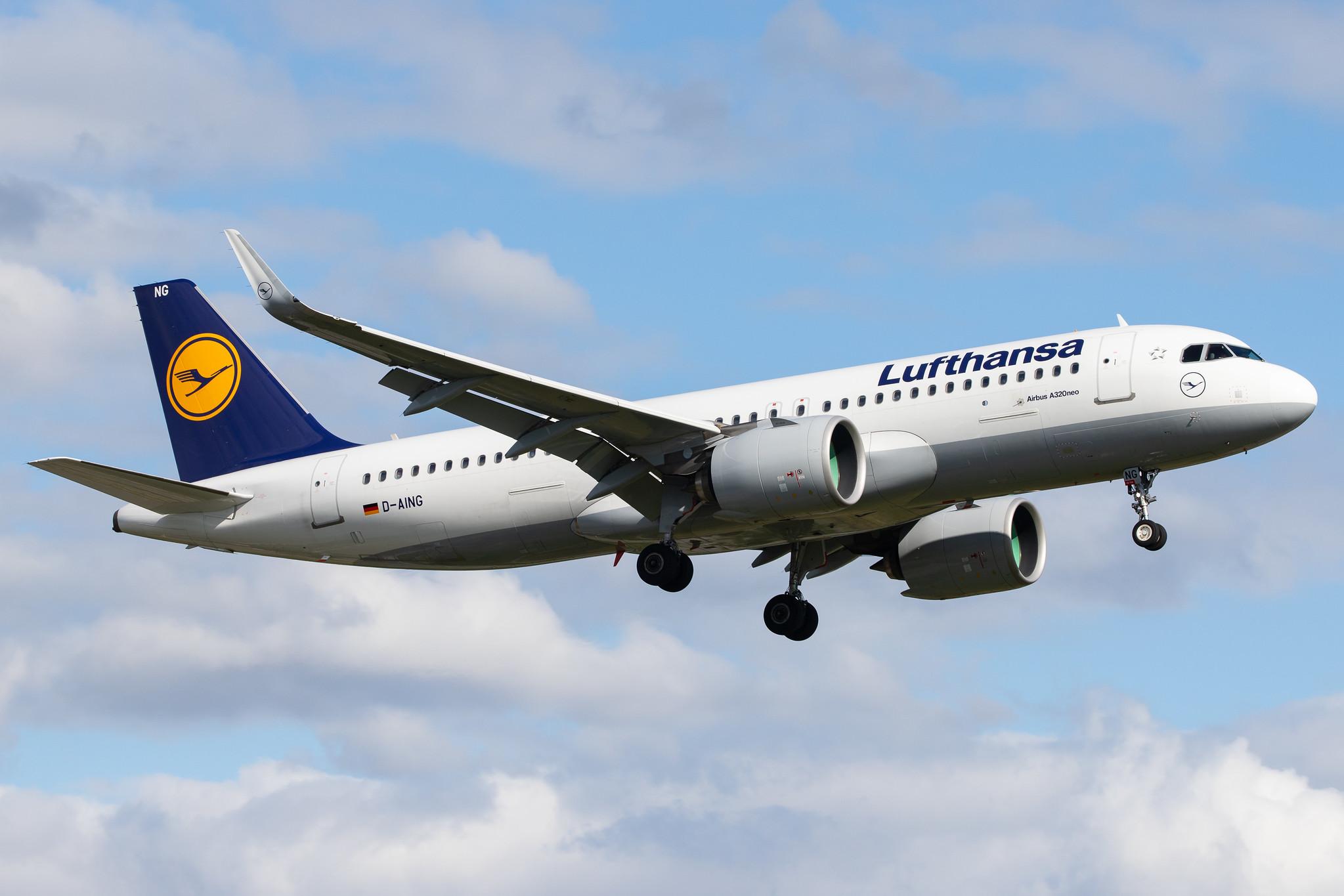 Hamburg Airport: Lufthansa (LH / DLH) |  Airbus A320-271N A20N | D-AING | MSN 7588