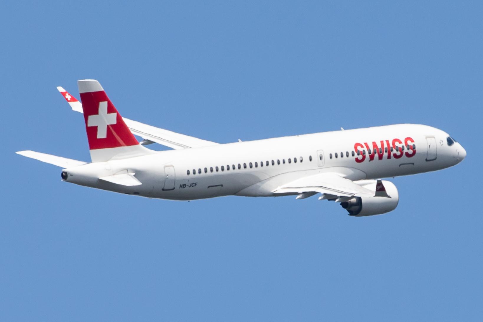Frankfurt Airport: Swiss (LX / SWR) |  Airbus A220-300 BCS3 | HB-JCF | MSN 55015