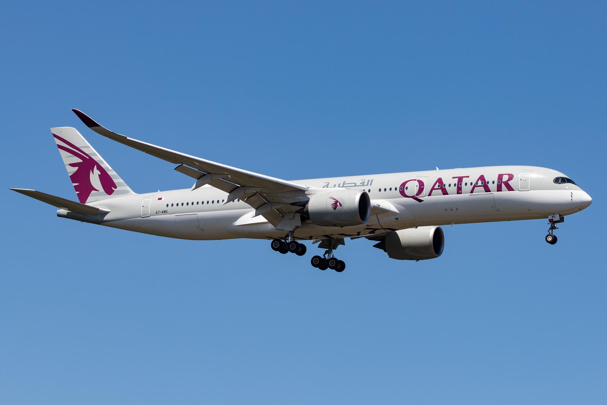 Frankfurt Airport: Qatar Airways (QR / QTR) |  Airbus A350-941 A359 | A7-AMG | MSN 207