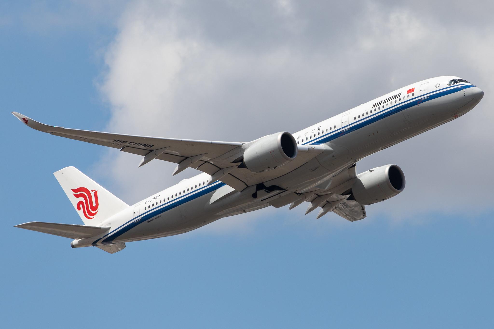 Frankfurt Airport: Air China (CA / CCA) |  Airbus A350-941 A359 | B-308C | MSN 295