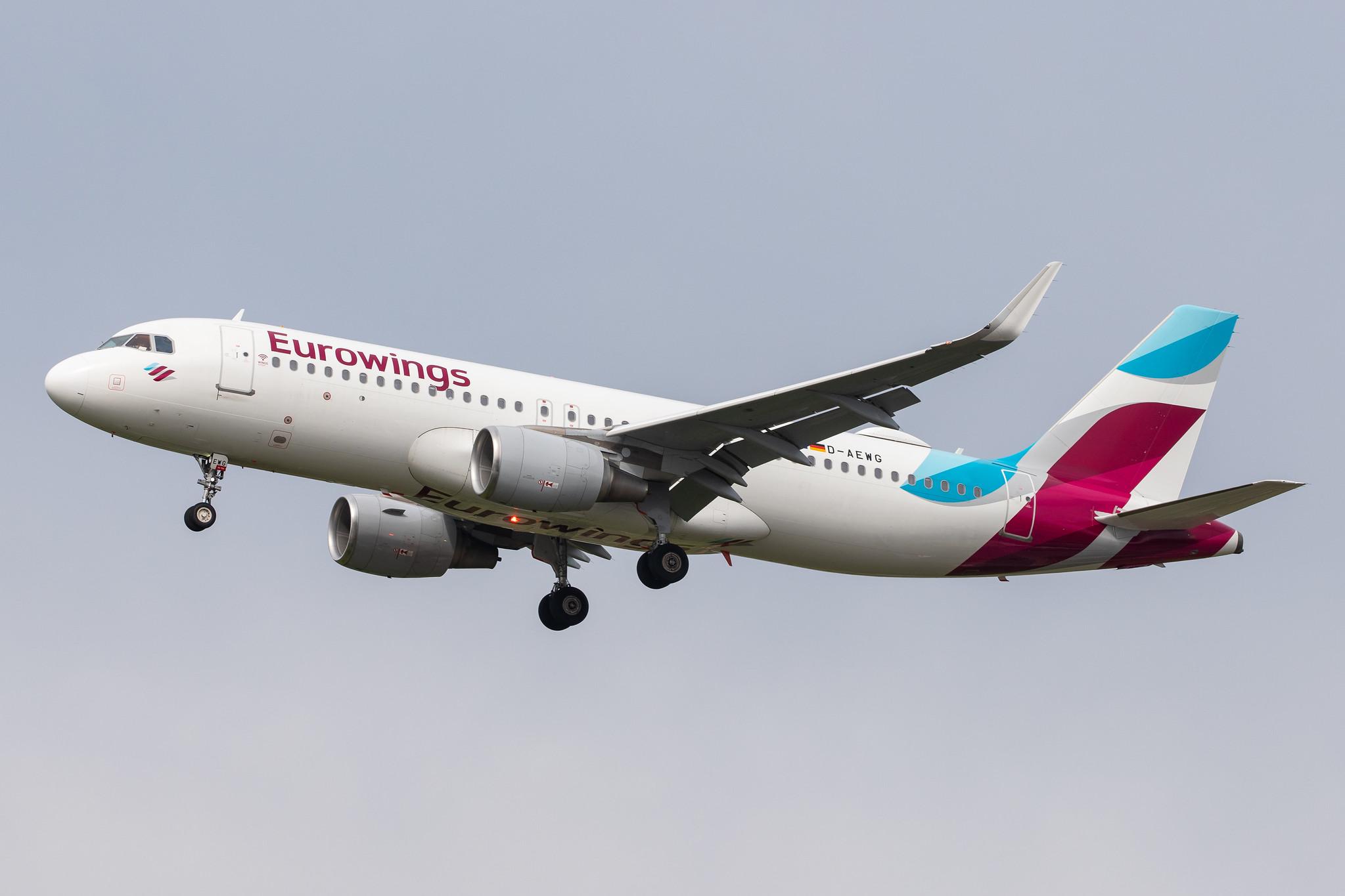 Hamburg Airport: Eurowings (EW / EWG) |  Airbus A320-214 A320 | D-AEWG | MSN 7121