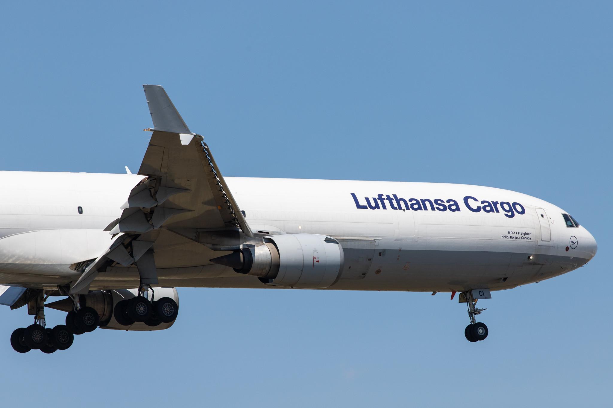 Frankfurt Airport: Lufthansa Cargo (/ GEC) |  McDonnell Douglas MD-11F MD11 | D-ALCI | MSN 48800