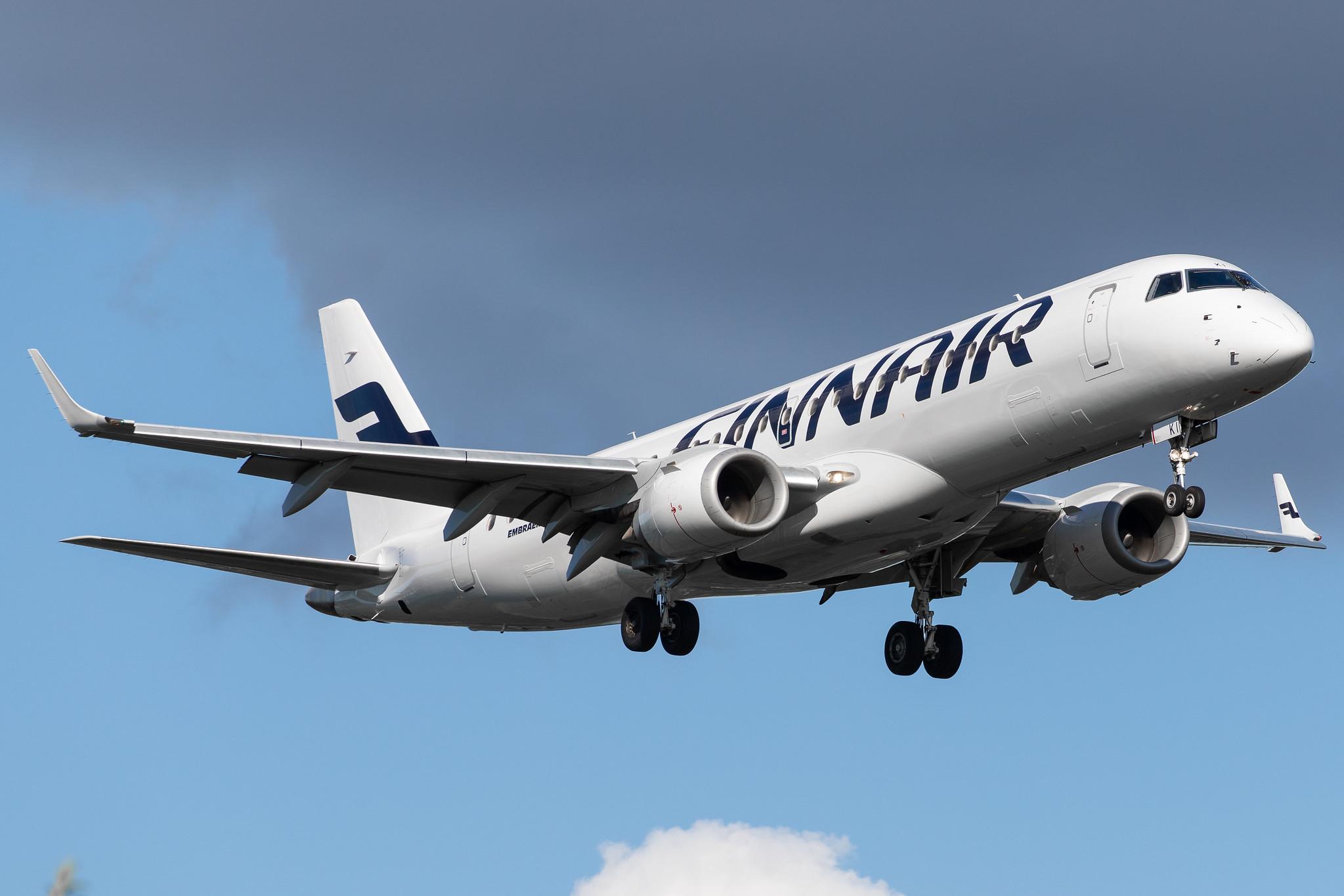 Hamburg Airport: Finnair (AY / FIN) | Operator: NORRA |  Embraer E190LR E190 | OH-LKI | MSN 19000117