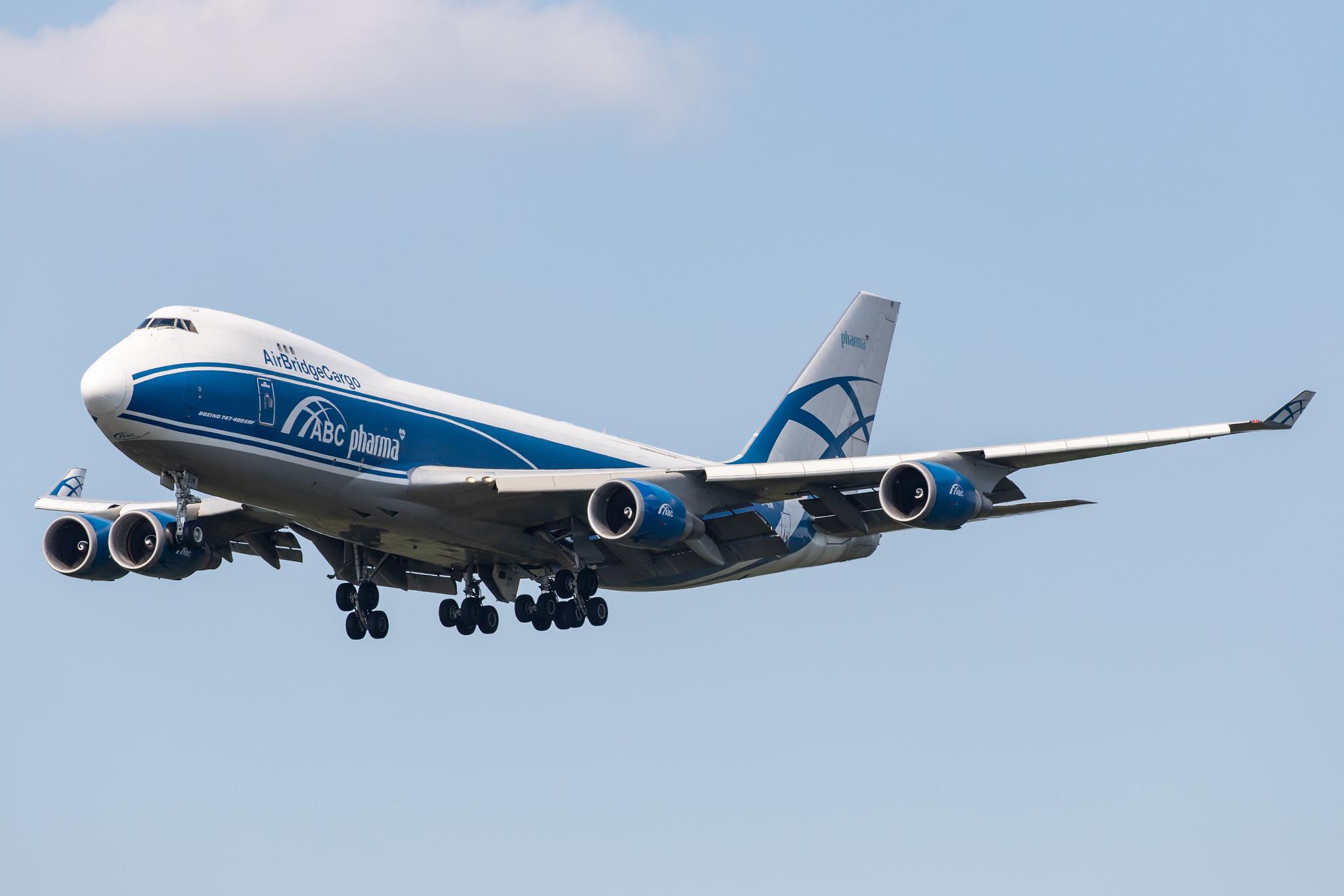 Frankfurt Airport: AirBridgeCargo (RU / ABW) | Operator: AirBridgeCargo Airlines |  Boeing 747-4HAF(ER) B744 | VP-BIM | MSN 35237