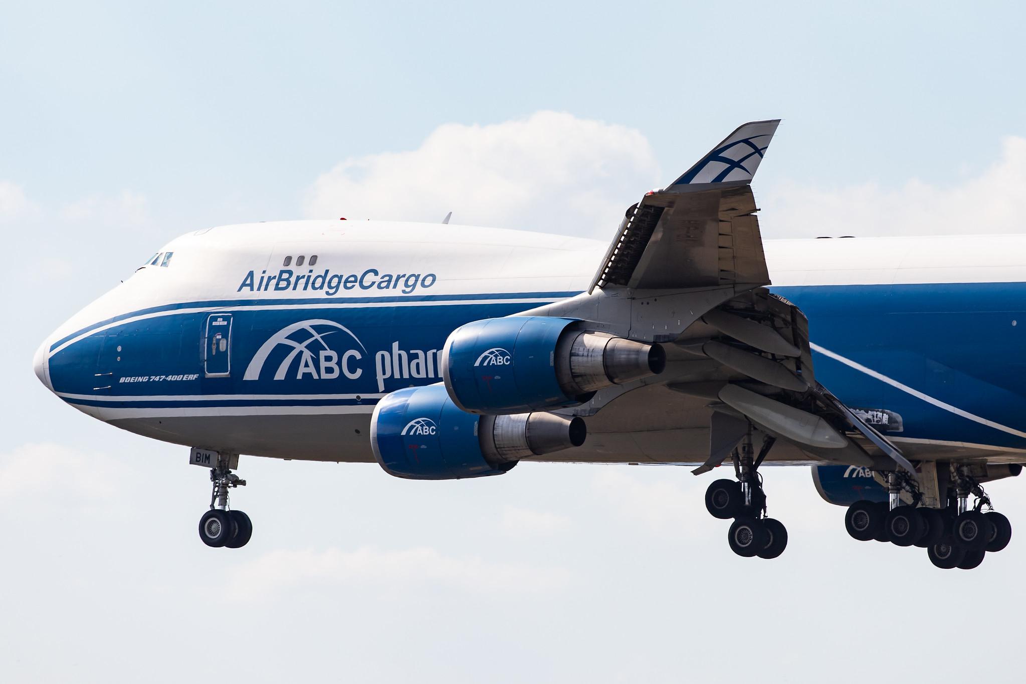 Frankfurt Airport: AirBridgeCargo (RU / ABW) | Operator: AirBridgeCargo Airlines |  Boeing 747-4HAF(ER) B744 | VP-BIM | MSN 35237