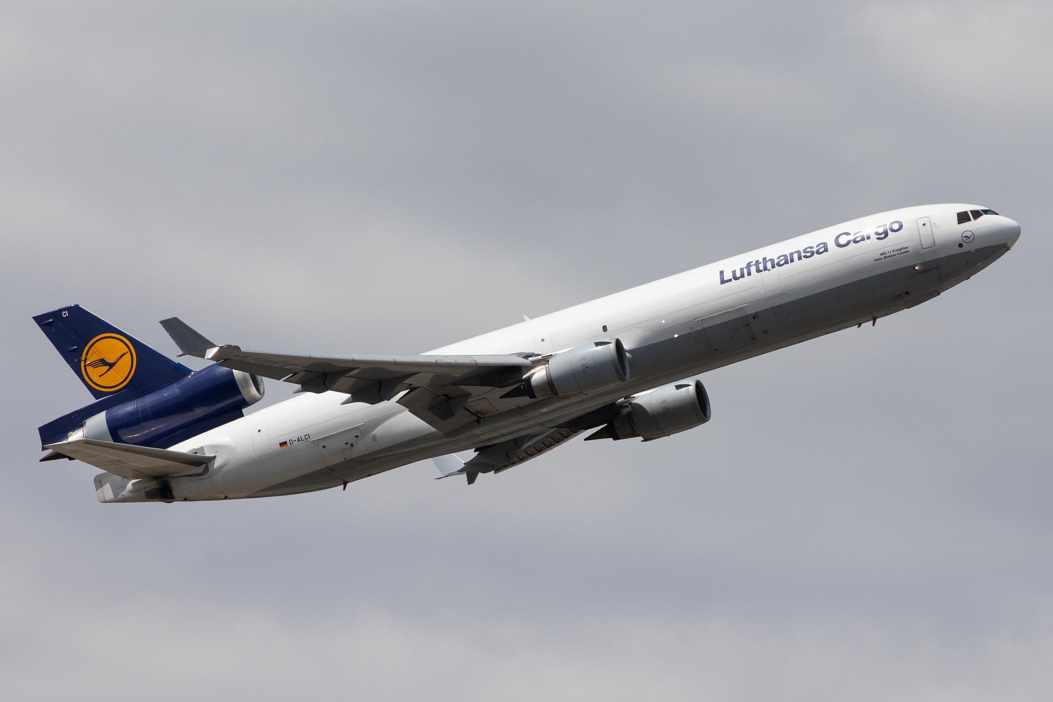 Frankfurt Airport: Lufthansa Cargo (/ GEC) |  McDonnell Douglas MD-11F MD11 | D-ALCI | MSN 48800