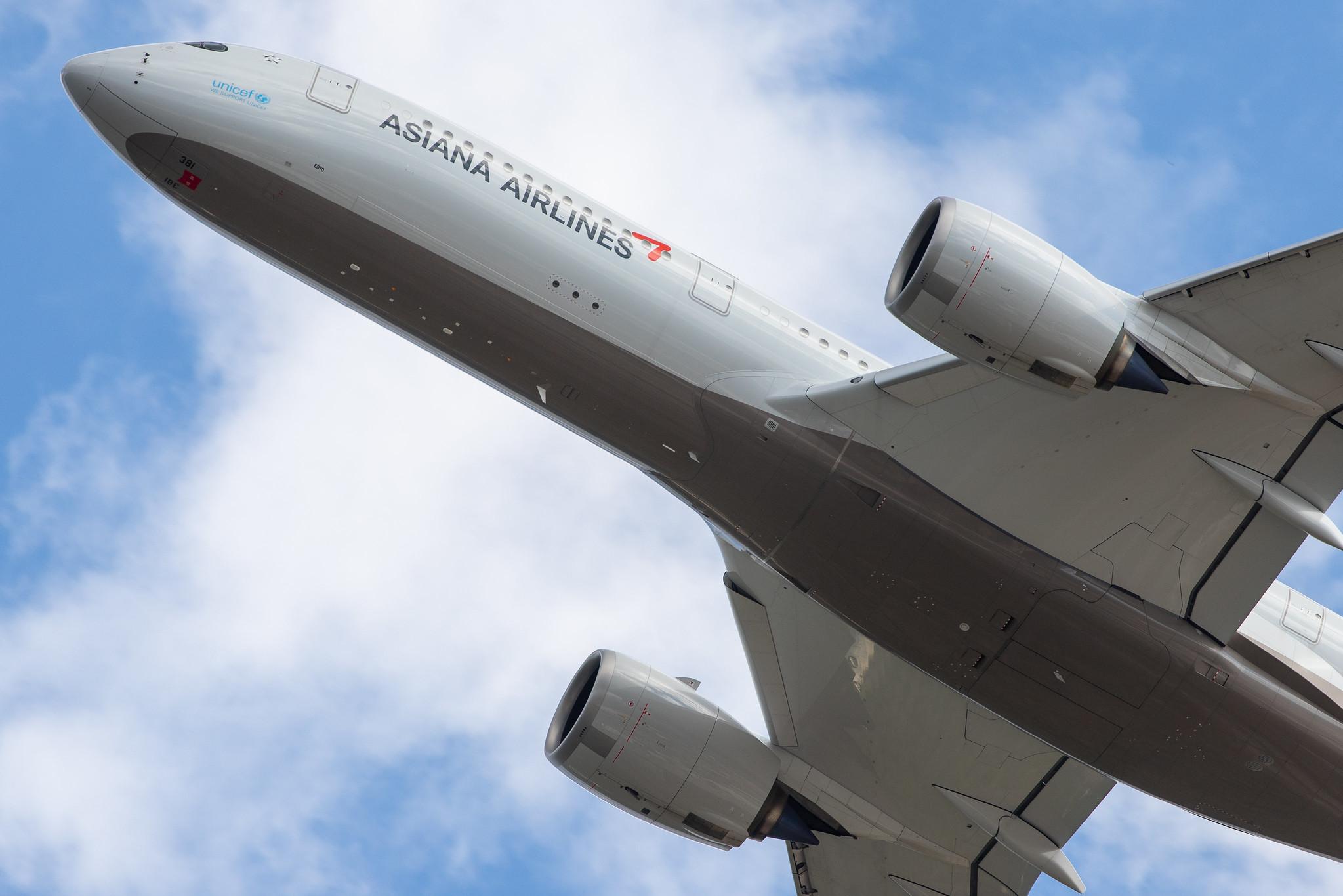 Frankfurt Airport: Asiana Airlines (OZ / AAR) |  Airbus A350-941 A359 | HL8381 | MSN 387