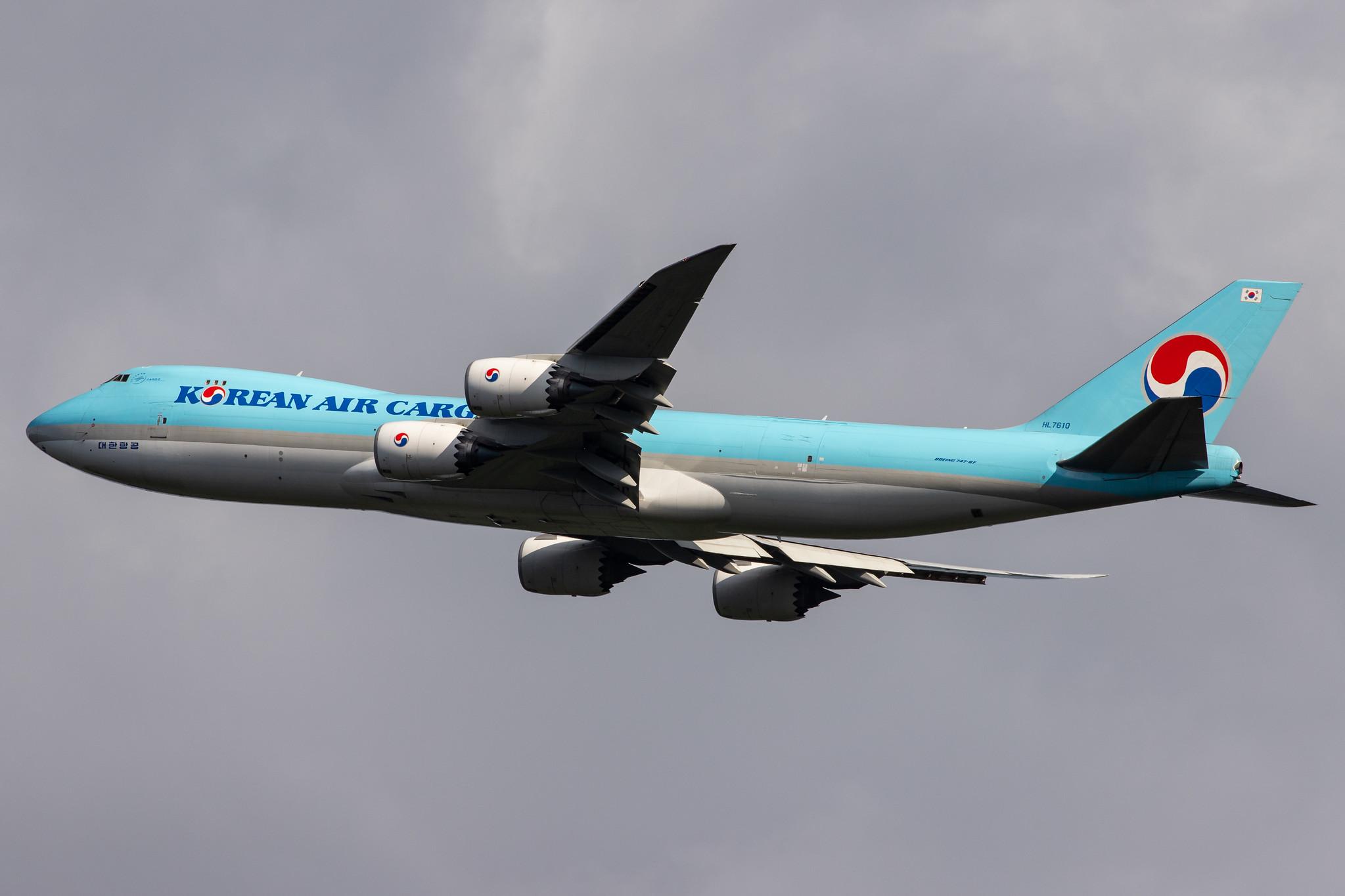 Frankfurt Airport: Korean Air Cargo (KE / KAL) | Operator: Korean Air |  Boeing 747-8HT(F) B748 | HL7610 | MSN 37133