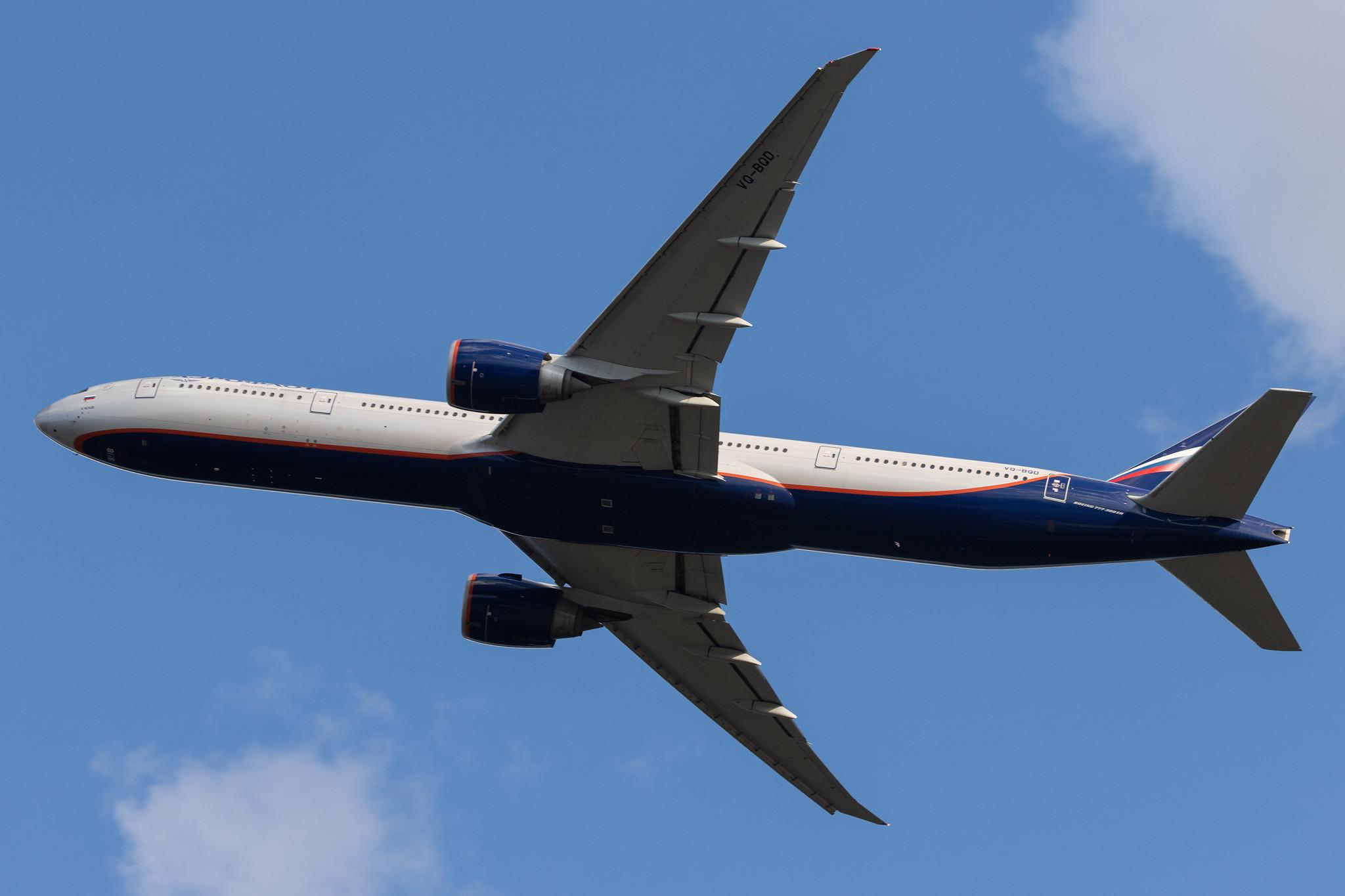 Frankfurt Airport: Aeroflot (SU / AFL) |  Boeing 777-3M0(ER) B77W | VQ-BQD | MSN 41682