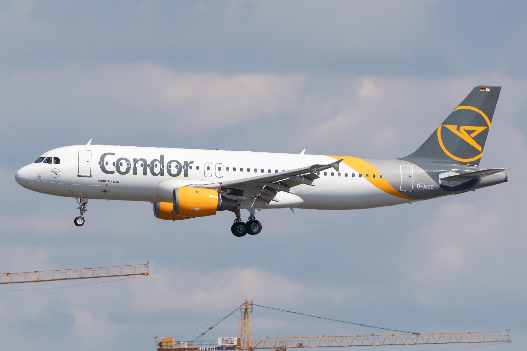Frankfurt Airport: Condor (DE / CFG) |  Airbus A320-212 A320 | D-AICC | MSN 0809