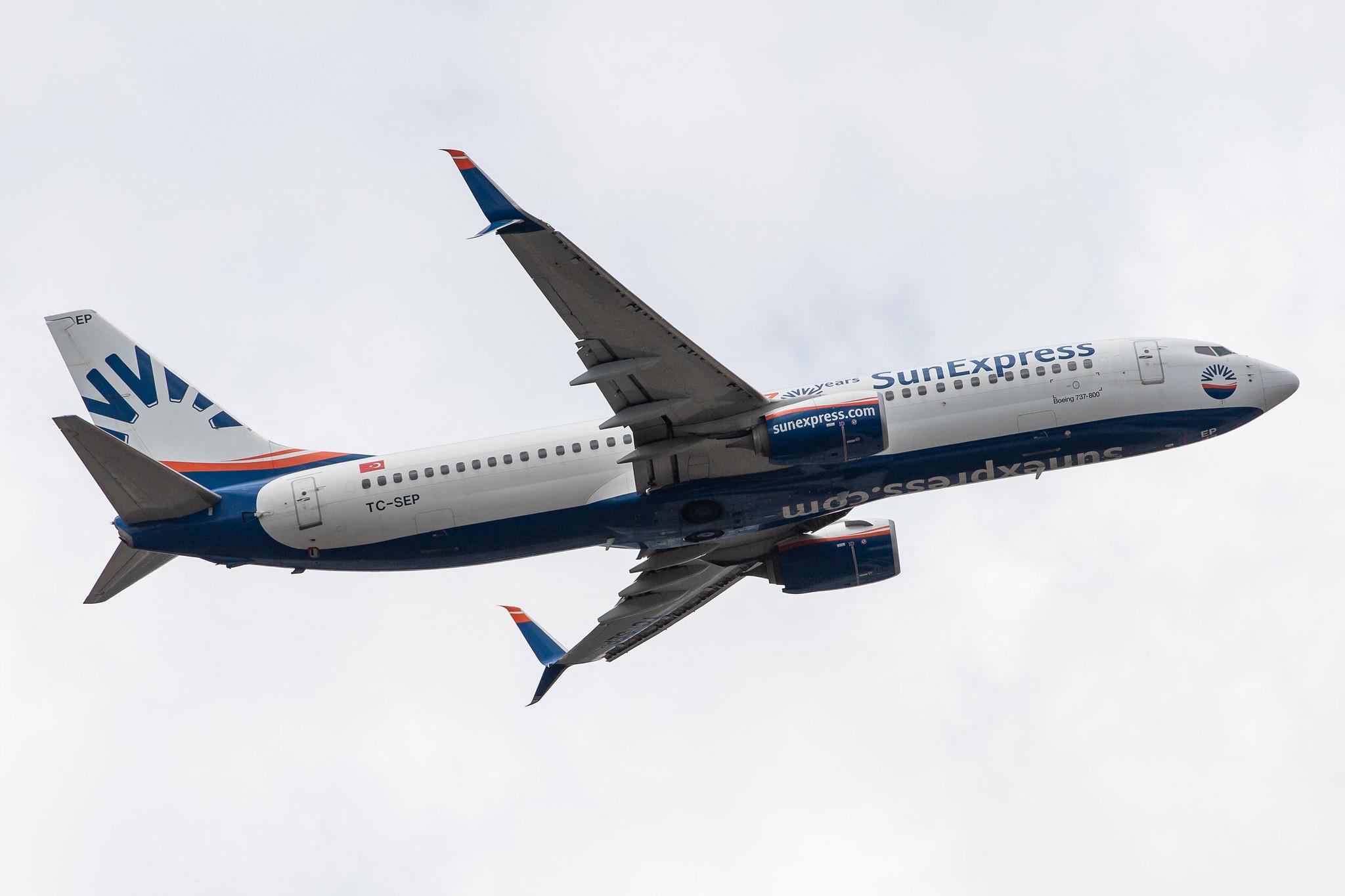 Frankfurt Airport: SunExpress (XQ / SXS) |  Boeing 737-8HC B738 | TC-SEP | MSN 61180