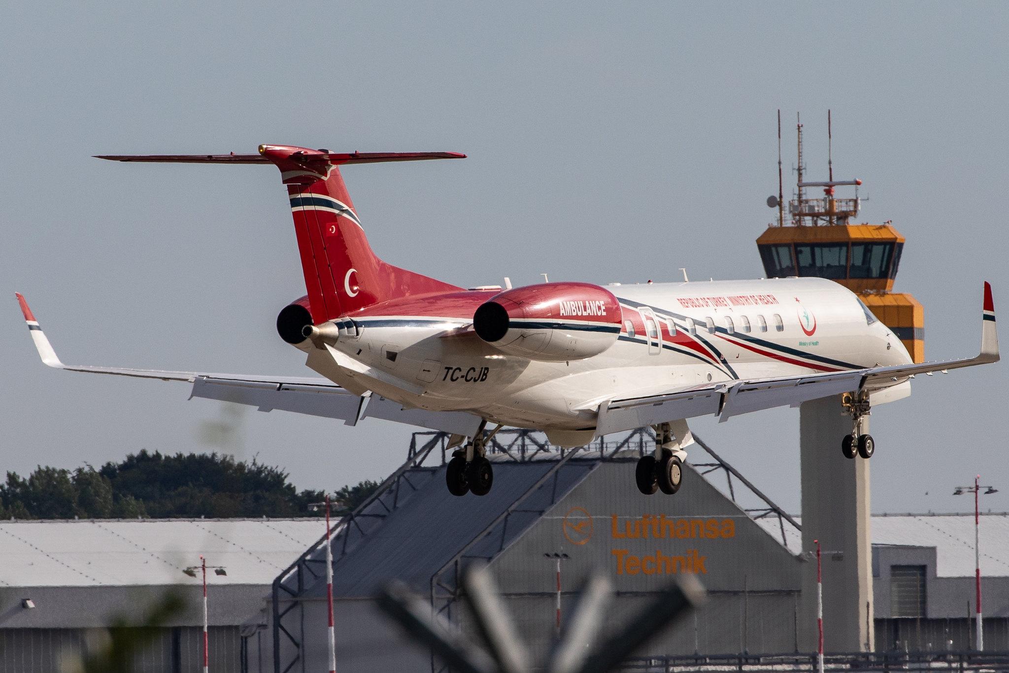Hamburg Airport: Republic of Turkey - Ministry of Health |  Embraer Legacy 650 E35L | TC-CJB | MSN 14501166