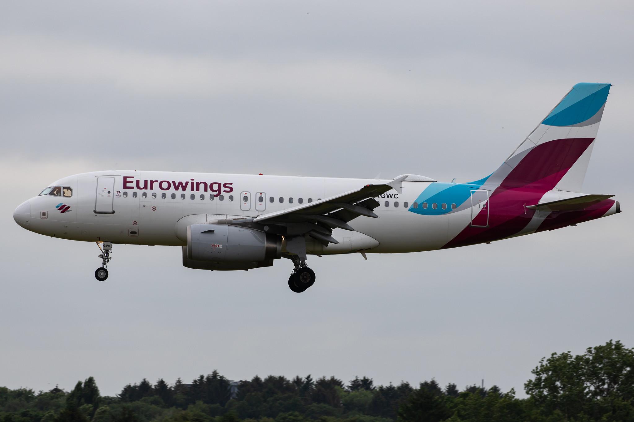 Hamburg Airport: Eurowings (EW / EWG) |  Airbus A319-132 A319 | D-AGWC | MSN 2976
