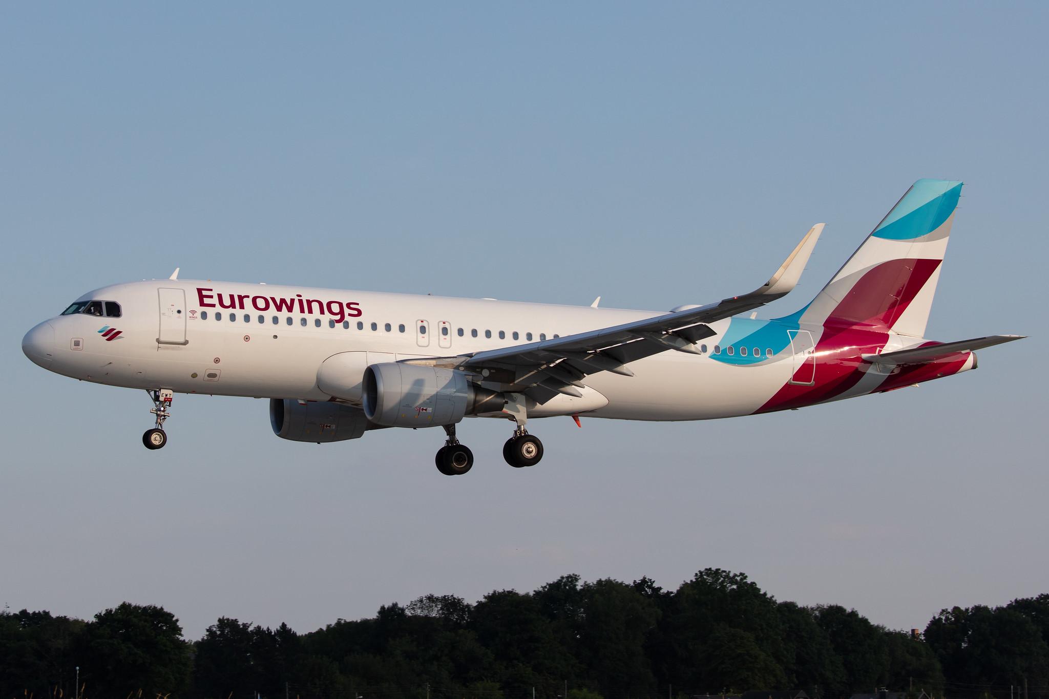 Hamburg Airport: Eurowings (EW / EWG) |  Airbus A320-214 A320 | D-AEWT | MSN 7534
