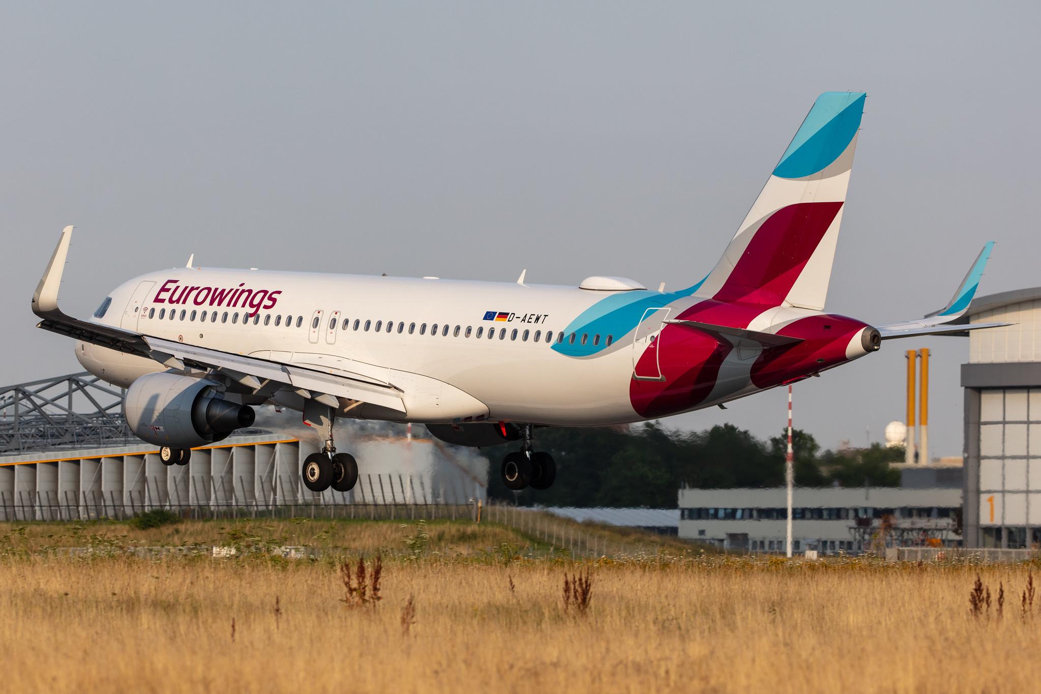 Hamburg Airport: Eurowings (EW / EWG) |  Airbus A320-214 A320 | D-AEWT | MSN 7534