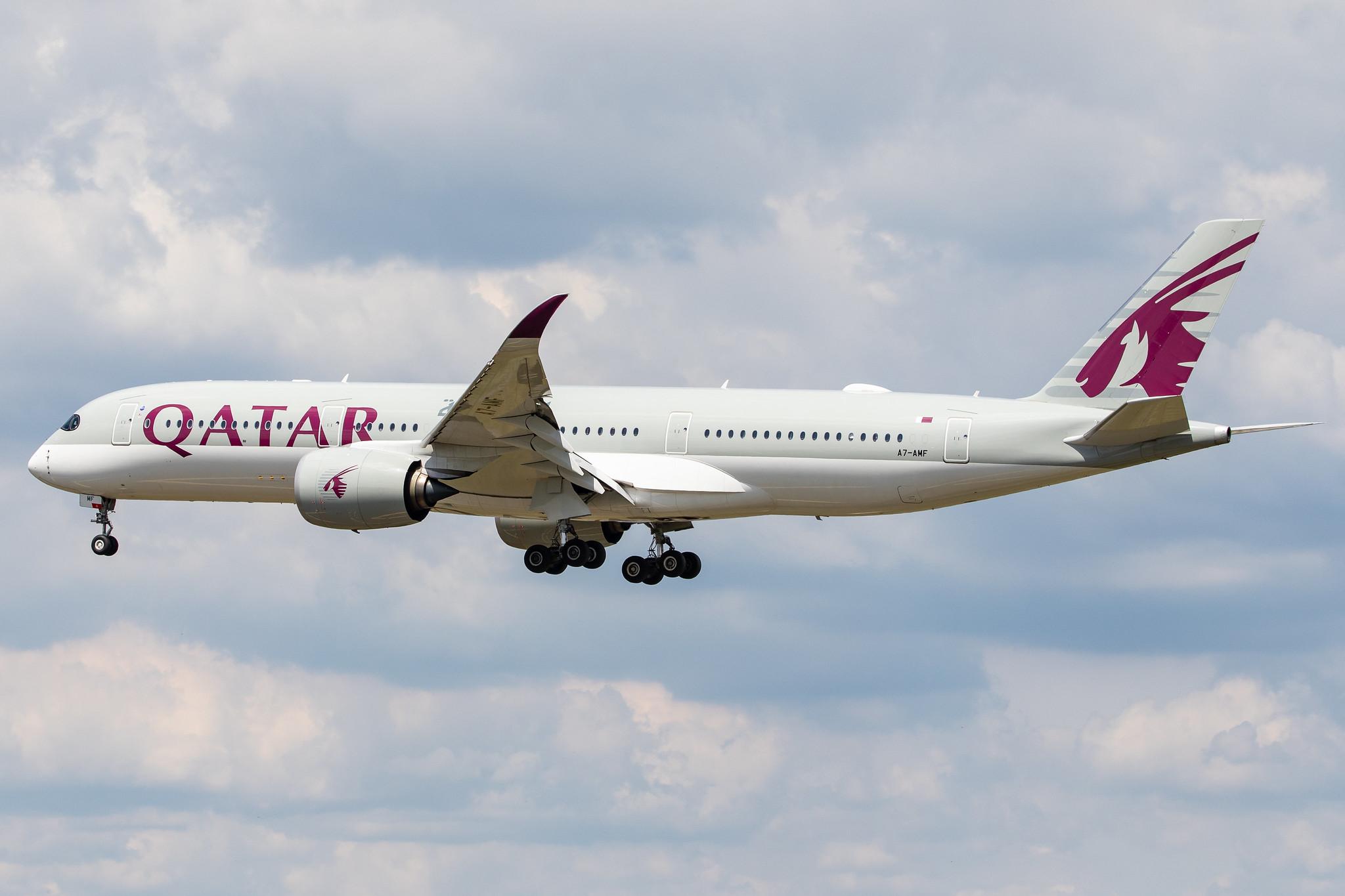 Frankfurt Airport: Qatar Airways (QR / QTR) |  Airbus A350-941 A359 | A7-AMF | MSN 172
