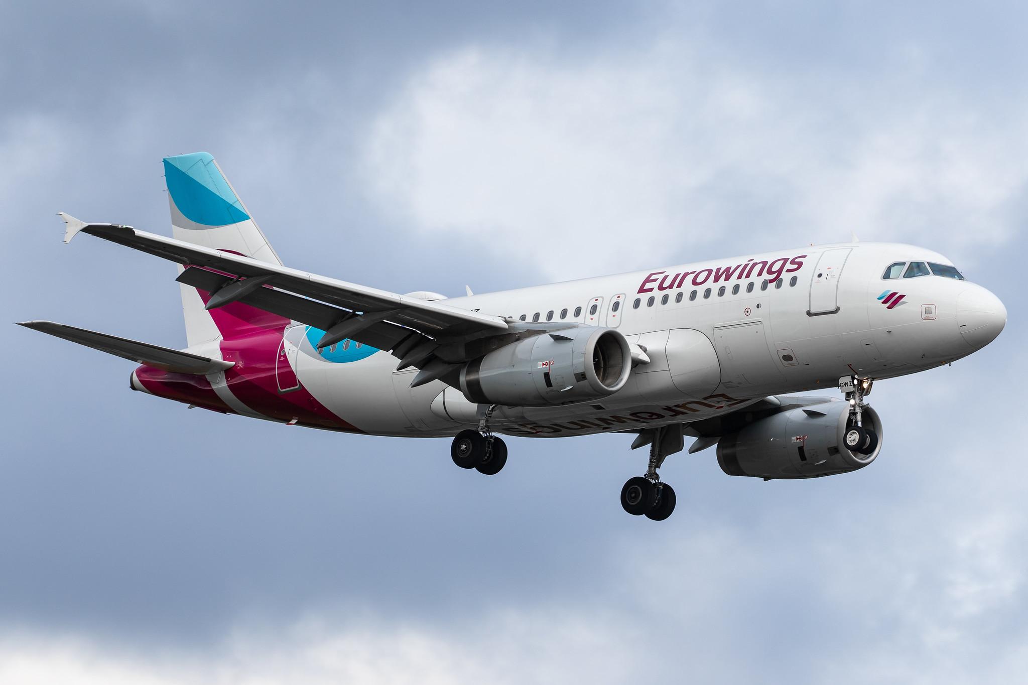 Hamburg Airport: Eurowings (EW / EWG) |  Airbus A319-132 A319 | D-AGWZ | MSN 5978