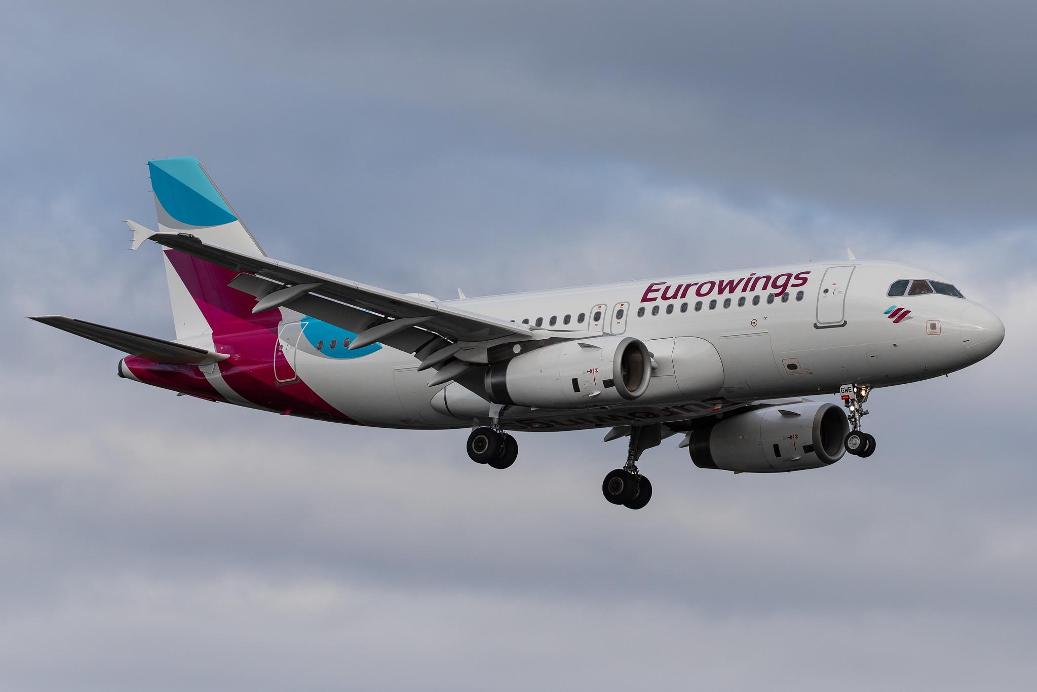 Hamburg Airport: Eurowings (EW / EWG) |  Airbus A319-132 A319 | D-AGWE | MSN 3128