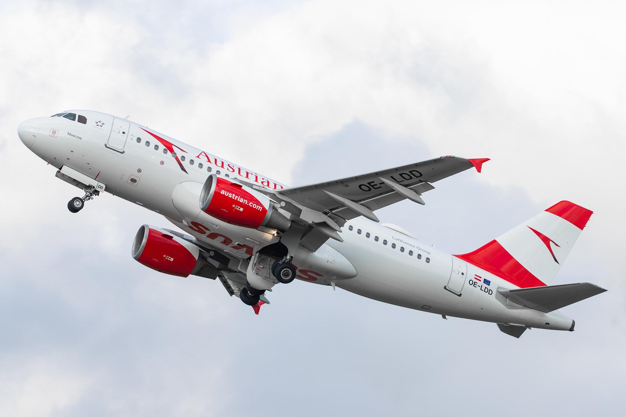 Hamburg Airport: Austrian Airlines (OS / AUA) |  Airbus A319-112 A319 | OE-LDD | MSN 2416