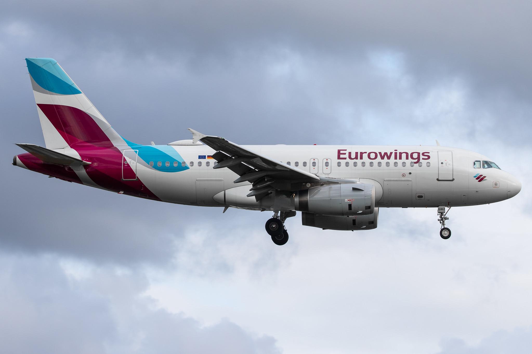 Hamburg Airport: Eurowings (EW / EWG) |  Airbus A319-132 A319 | D-AGWZ | MSN 5978