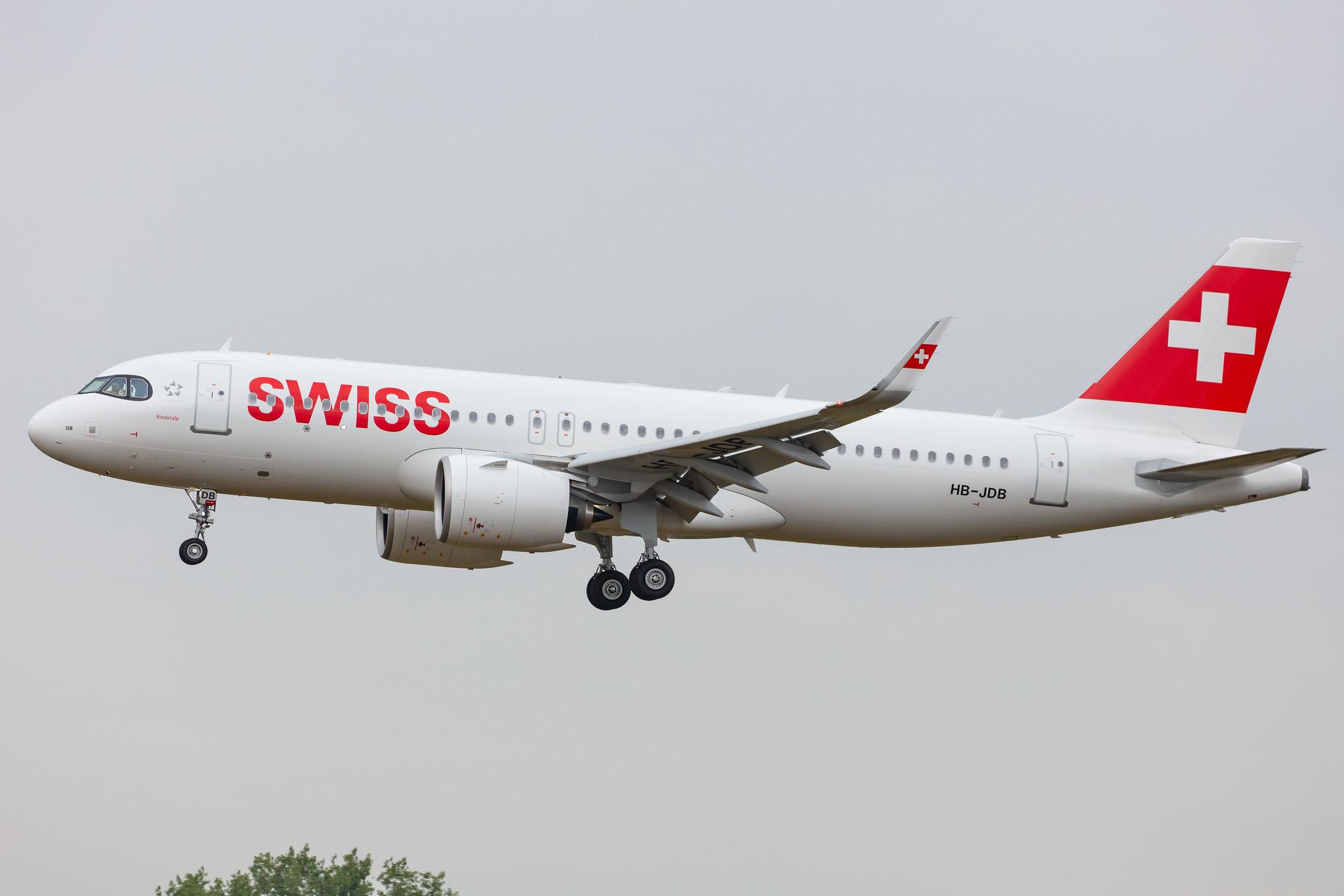 Hamburg Airport: Swiss (LX / SWR) |  Airbus A320-271N A20N | HB-JDB | MSN 9379