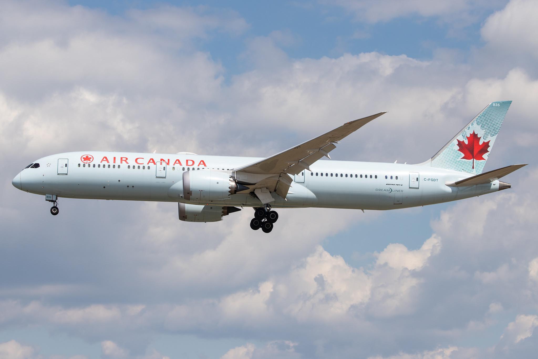 Frankfurt Airport: Air Canada (AC / ACA) |  Boeing 787-9 Dreamliner B789 | C-FGDT | MSN 37171