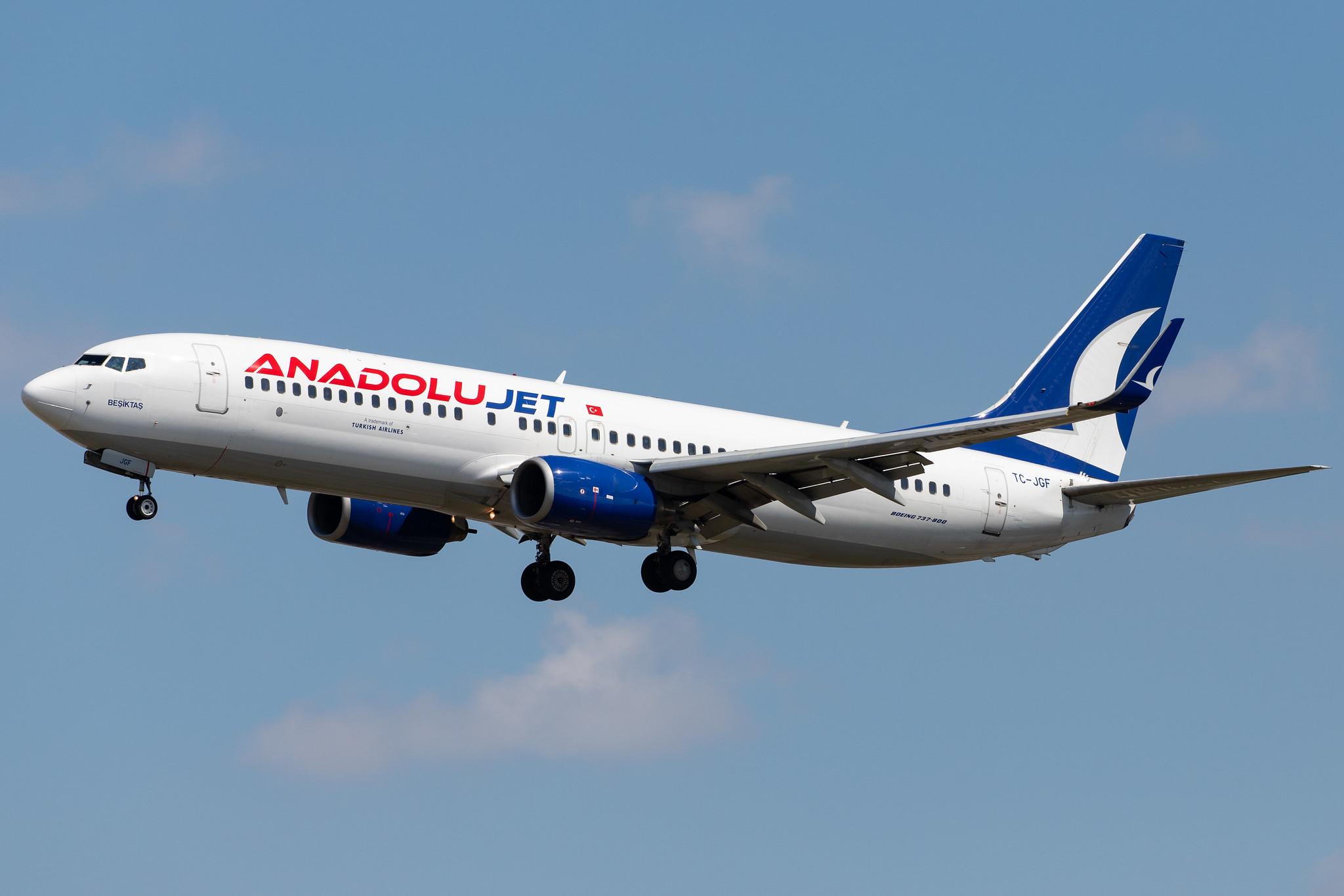Frankfurt Airport: AnadoluJet (TK / THY) | Operator: Turkish Airlines |  Boeing 737-8F2 B738 | TC-JGF | MSN 29790