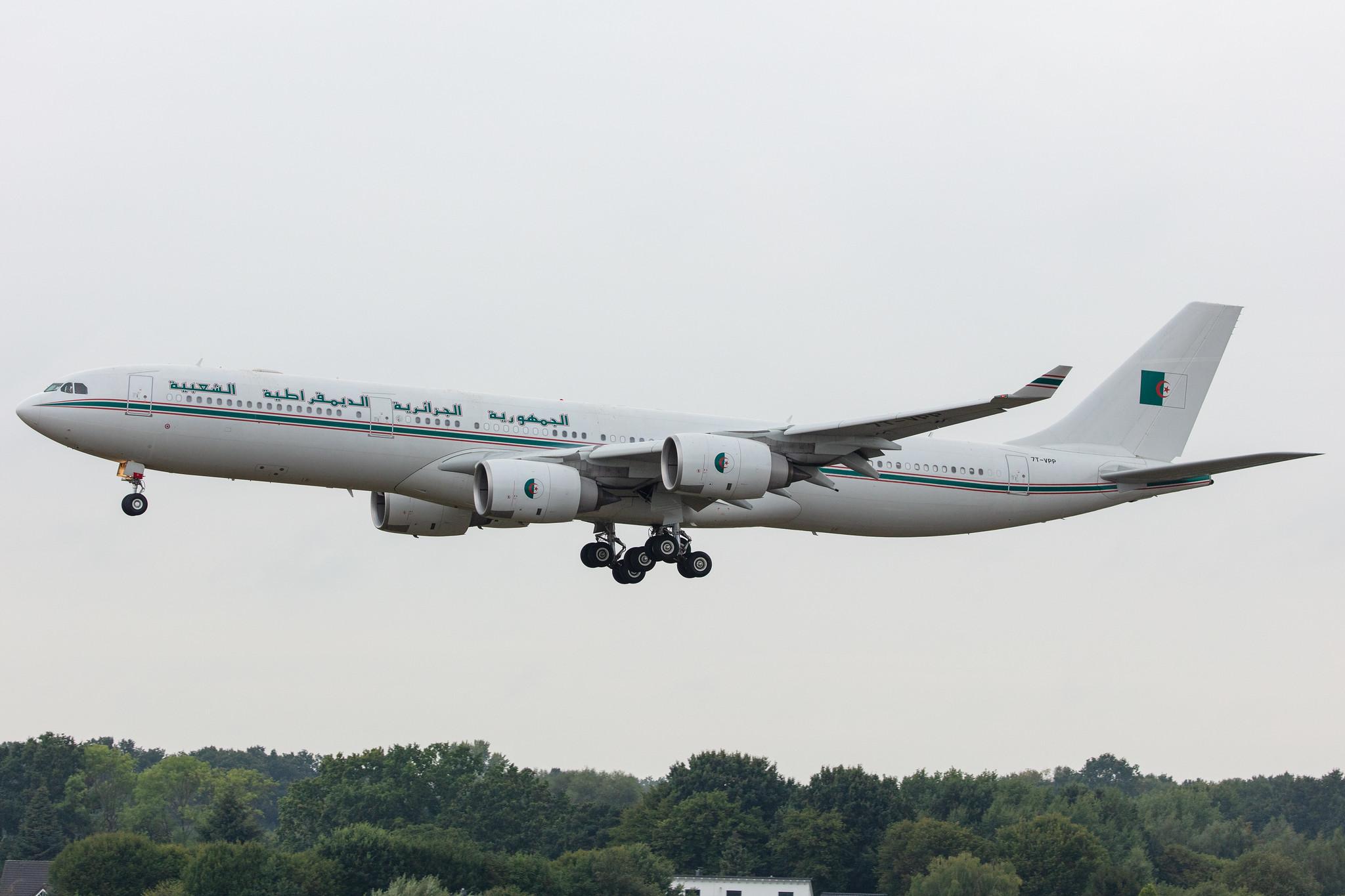 Hamburg Airport: Algerian Government |  Airbus A340-541 A345 | 7T-VPP | MSN 0917