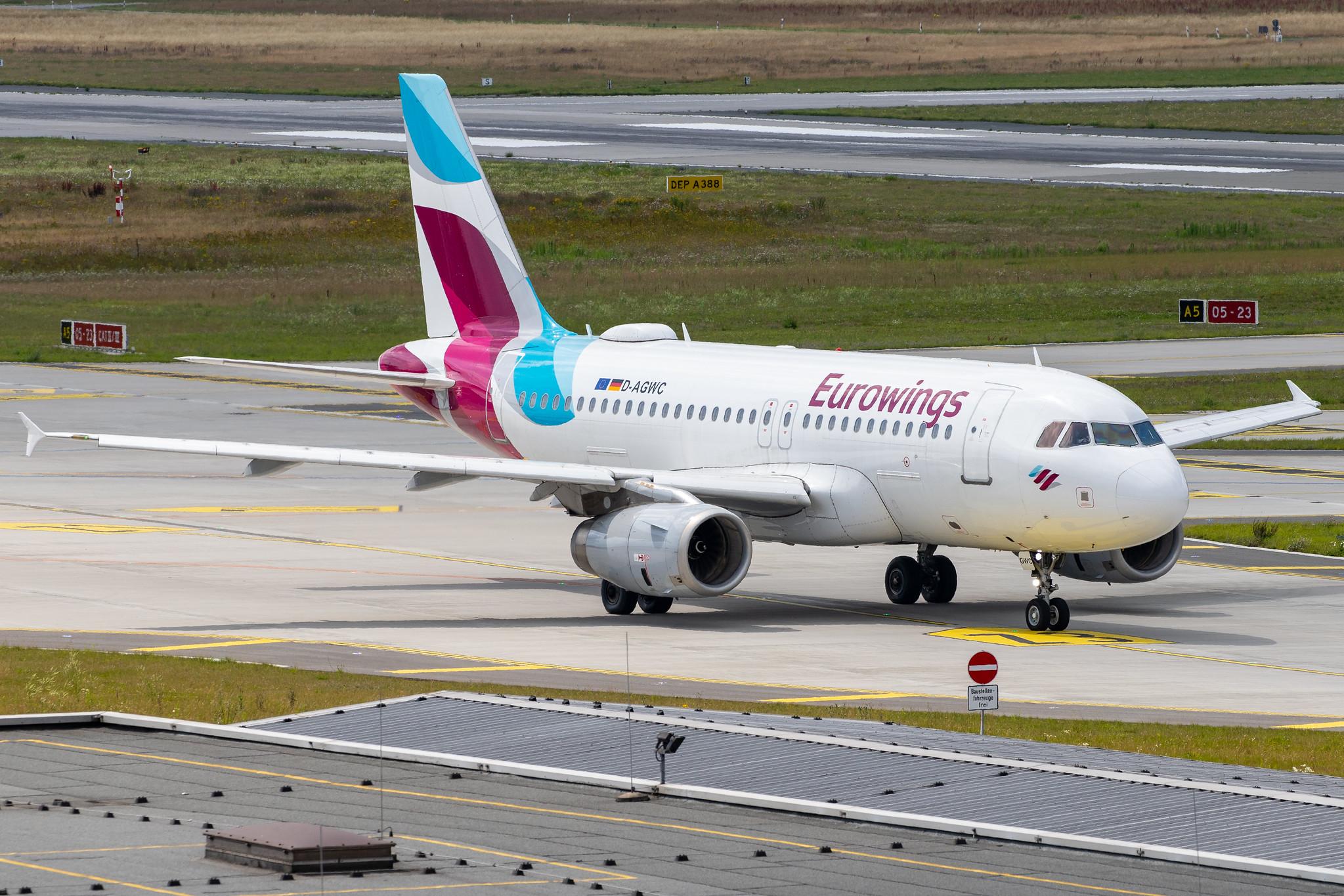 Hamburg Airport: Eurowings (EW / EWG) |  Airbus A319-132 A319 | D-AGWC | MSN 2976