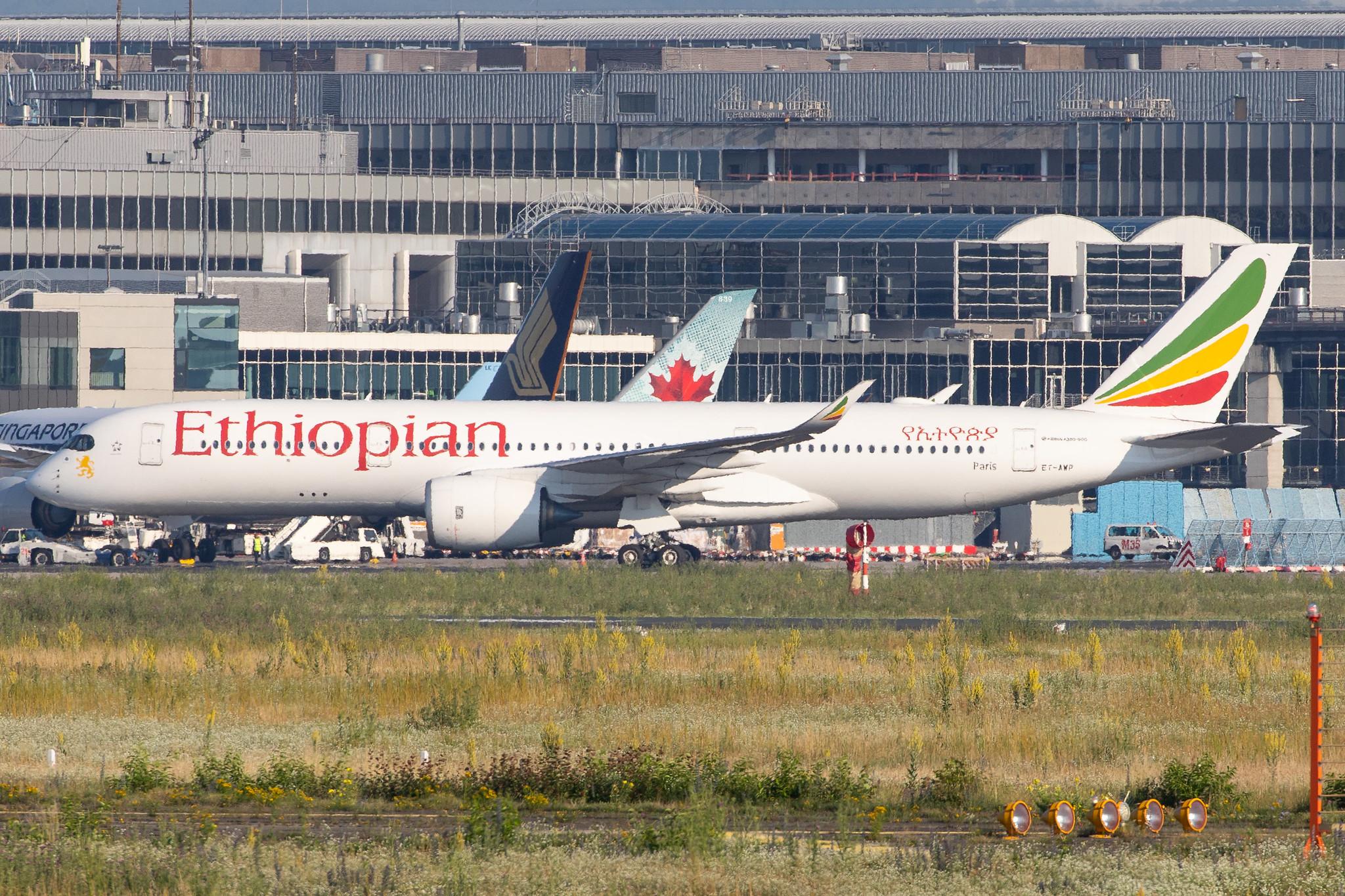 Frankfurt Airport: Ethiopian Airlines (ET / ETH) |  Airbus A350-941 A359 | ET-AWP | MSN 375