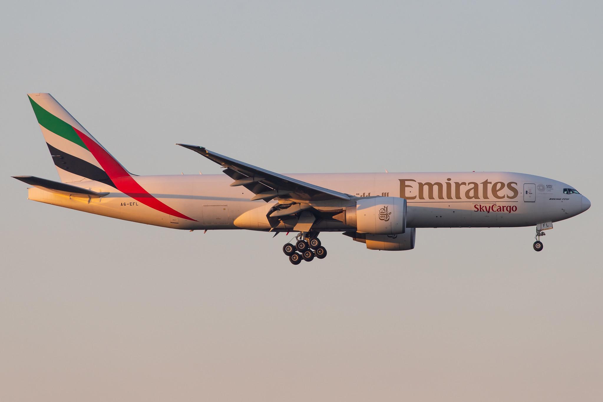 Frankfurt Airport: Emirates SkyCargo (EK / UAE) | Operator: Emirates |  Boeing 777-F1H B77L | A6-EFL | MSN 42230