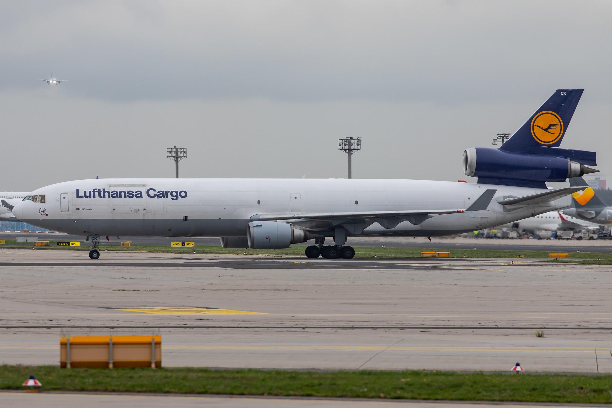 Frankfurt Airport: Lufthansa Cargo (/ GEC) |  McDonnell Douglas MD-11F MD11 | D-ALCK | MSN 48803