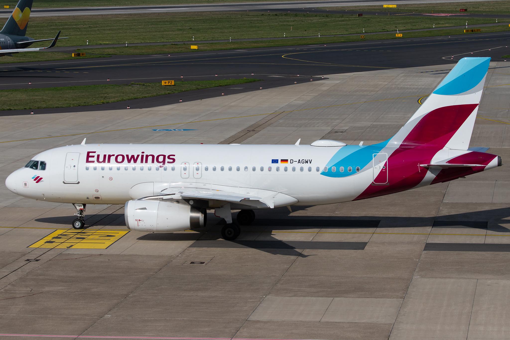 Düsseldorf Airport: Eurowings (EW / EWG) |  Airbus A319-132 A319 | D-AGWV | MSN 5467