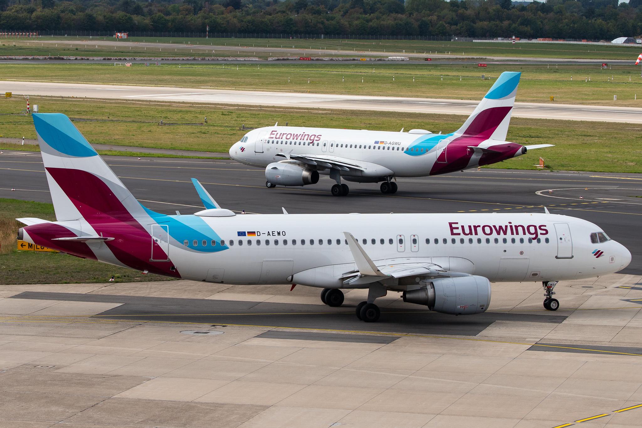 Düsseldorf Airport: Eurowings (EW / EWG) |  Airbus A320-214 A320 | D-AEWO | MSN 7394