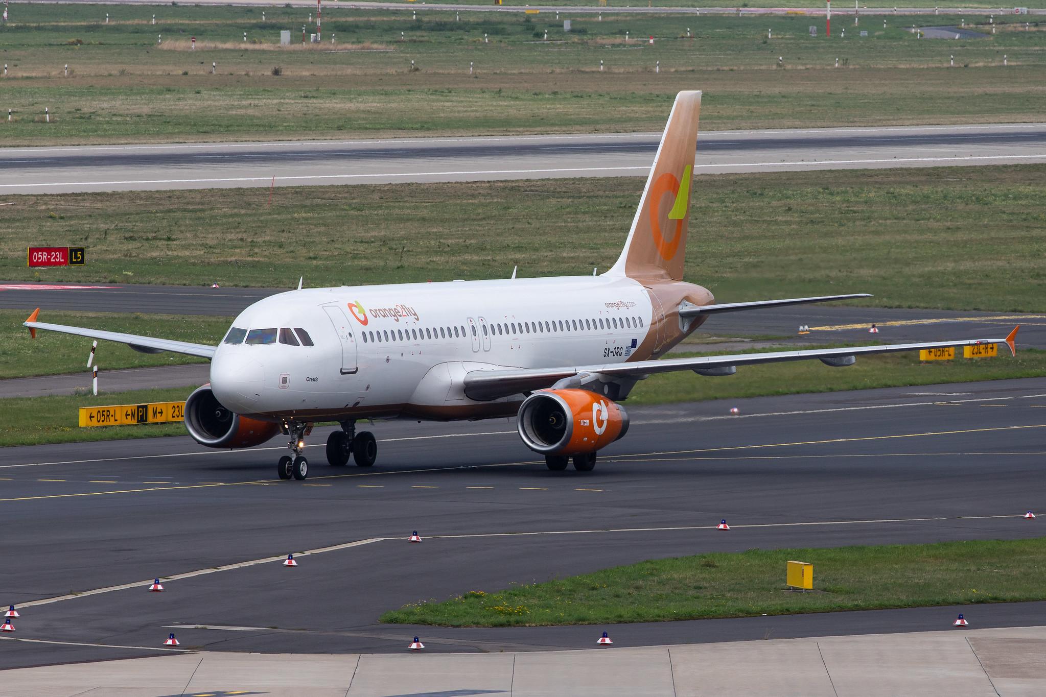 Düsseldorf Airport: Orange2fly (O4 / OTF) |  Airbus A320-232 A320 | SX-ORG | MSN 1407