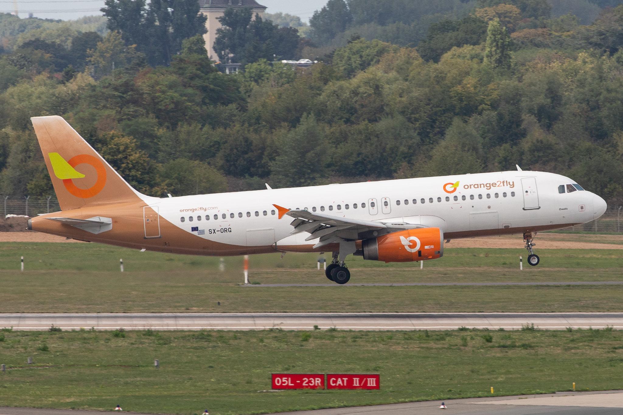 Düsseldorf Airport: Orange2fly (O4 / OTF) |  Airbus A320-232 A320 | SX-ORG | MSN 1407