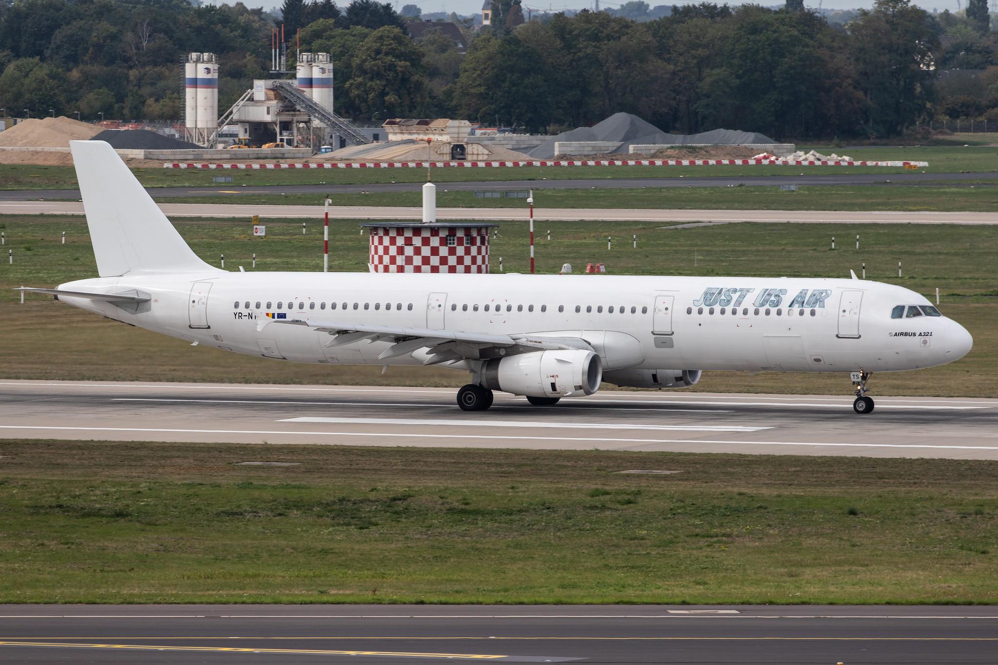 Düsseldorf Airport: Just Us Air (/ JOC) |  Airbus A321-231 A321 | YR-NTS | MSN 1153