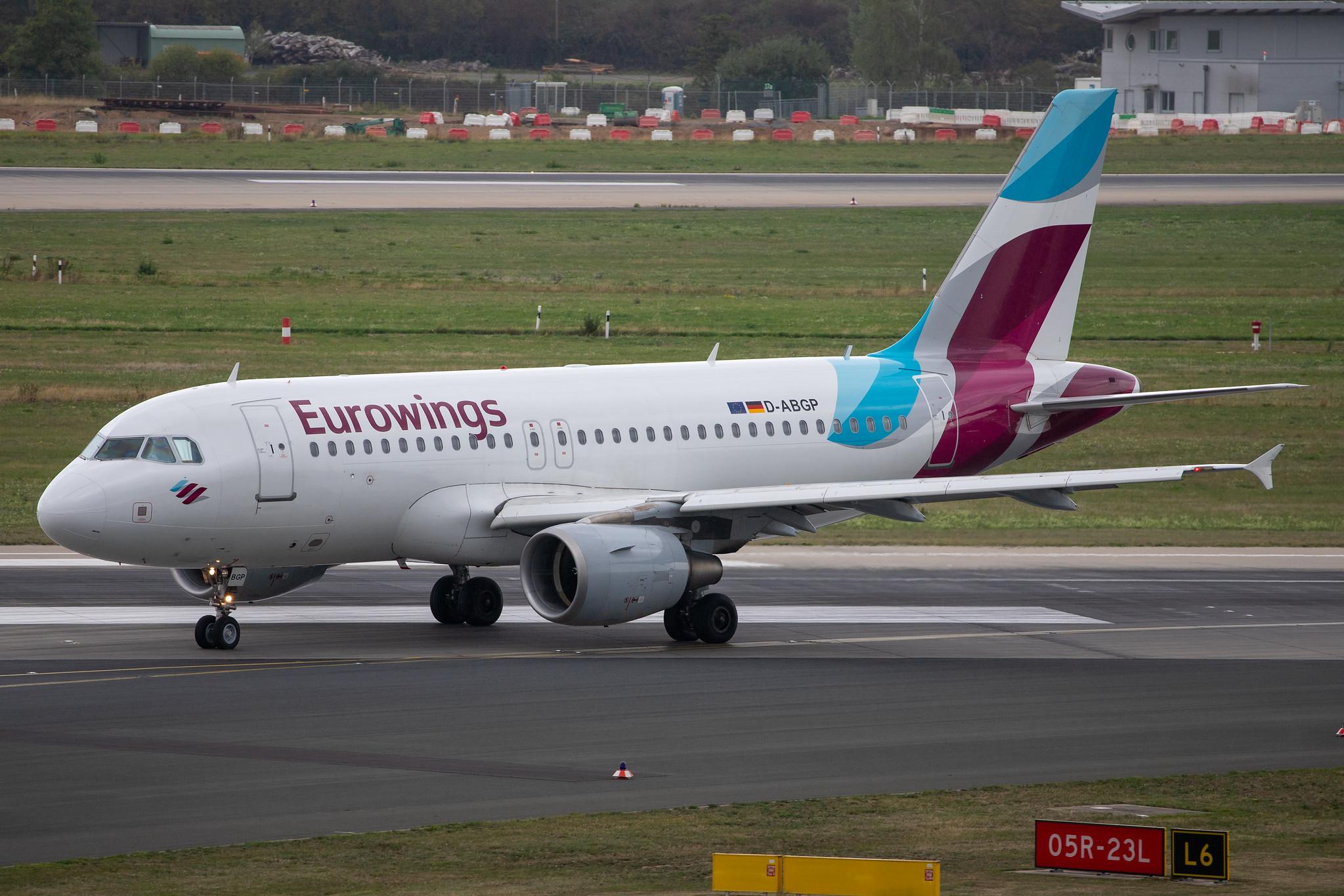 Düsseldorf Airport: Eurowings (EW / EWG) |  Airbus A319-112 A319 | D-ABGP | MSN 3728