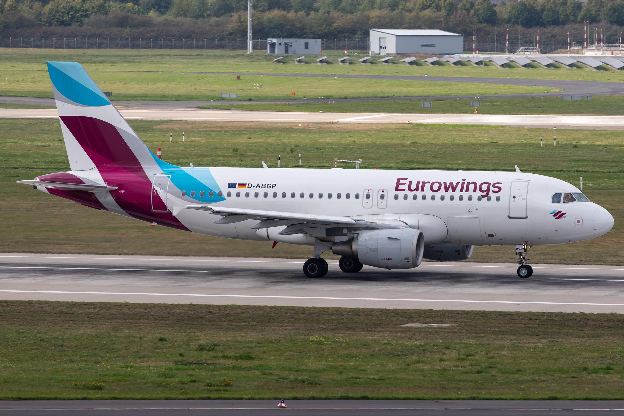 Düsseldorf Airport: Eurowings (EW / EWG) |  Airbus A319-112 A319 | D-ABGP | MSN 3728