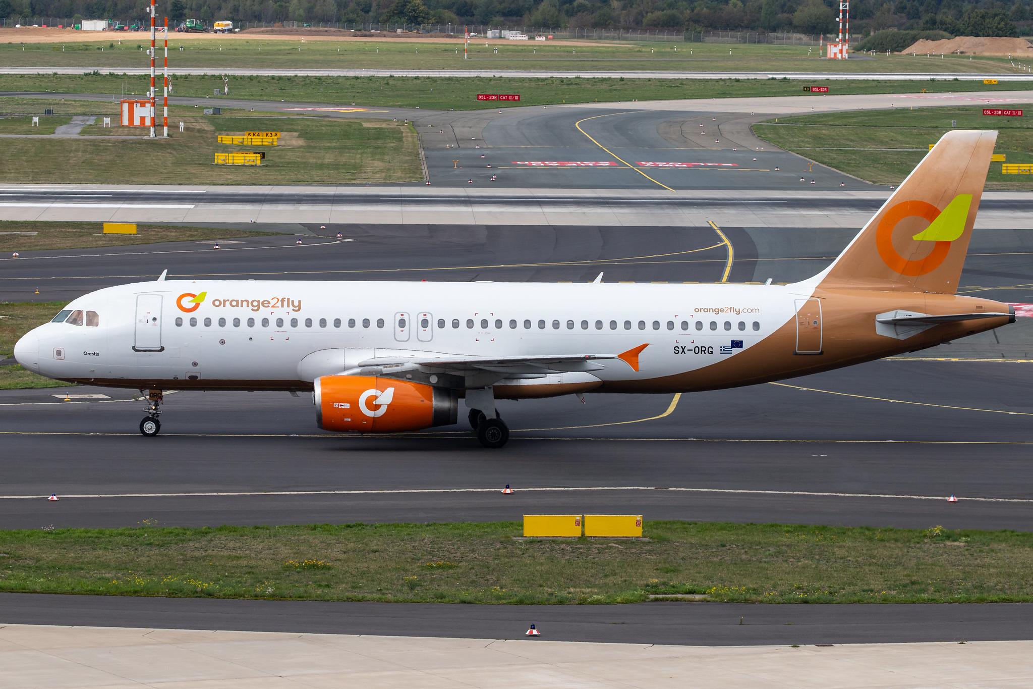 Düsseldorf Airport: Orange2fly (O4 / OTF) |  Airbus A320-232 A320 | SX-ORG | MSN 1407