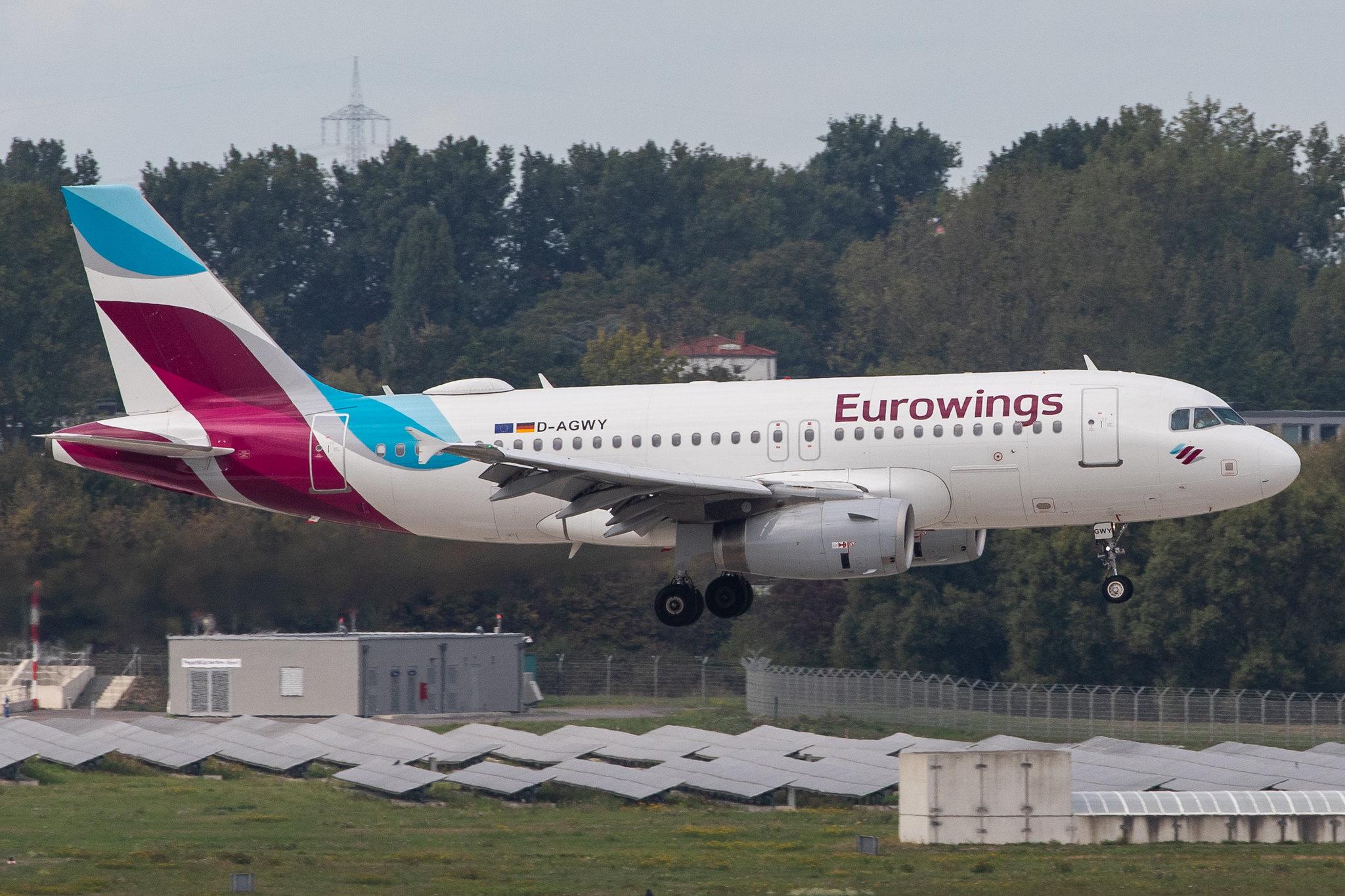 Düsseldorf Airport: Eurowings (EW / EWG) |  Airbus A319-132 A319 | D-AGWY | MSN 5941