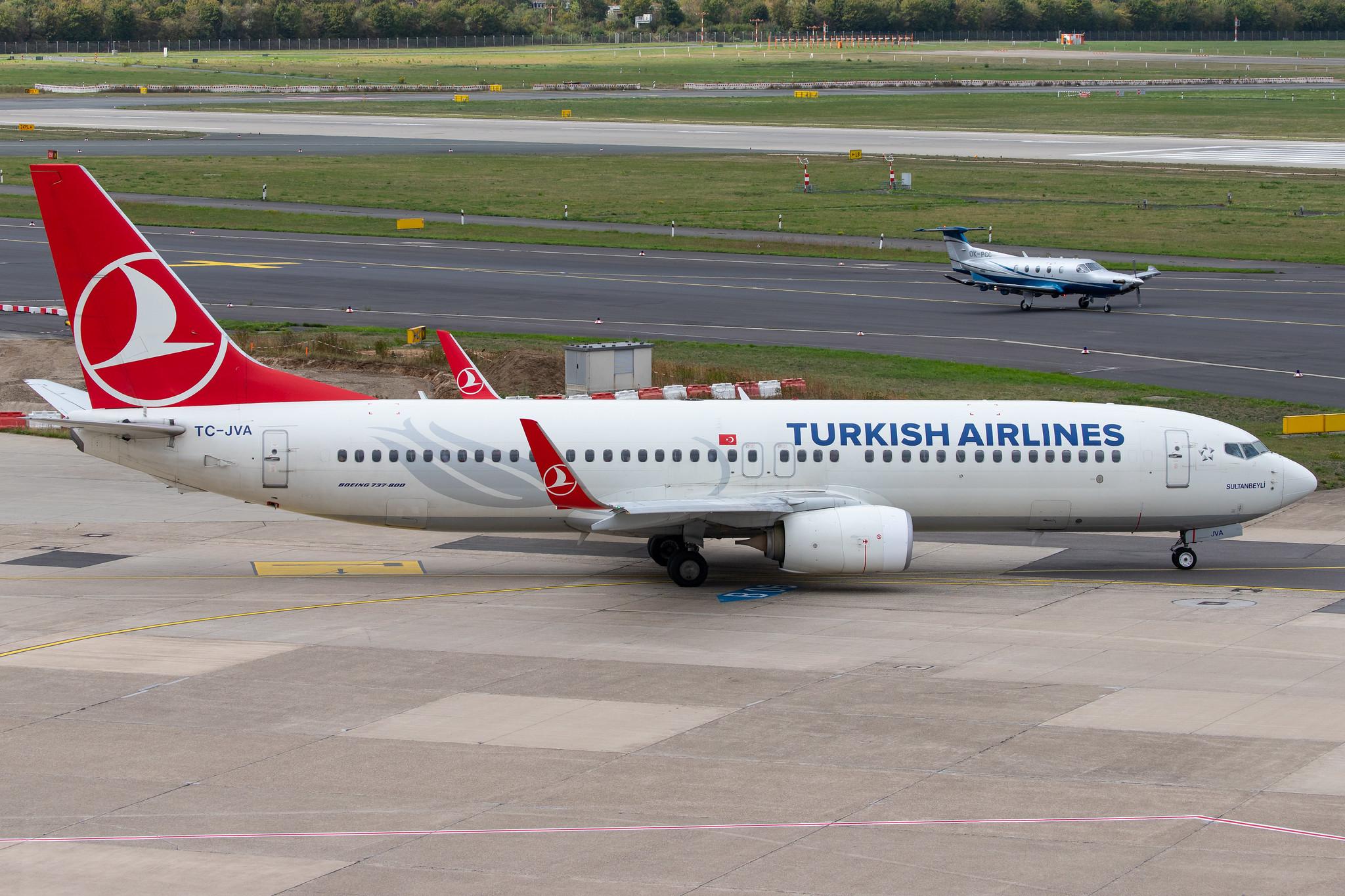 Düsseldorf Airport: Turkish Airlines (TK / THY) |  Boeing 737-8F2 B738 | TC-JVA | MSN 40988
