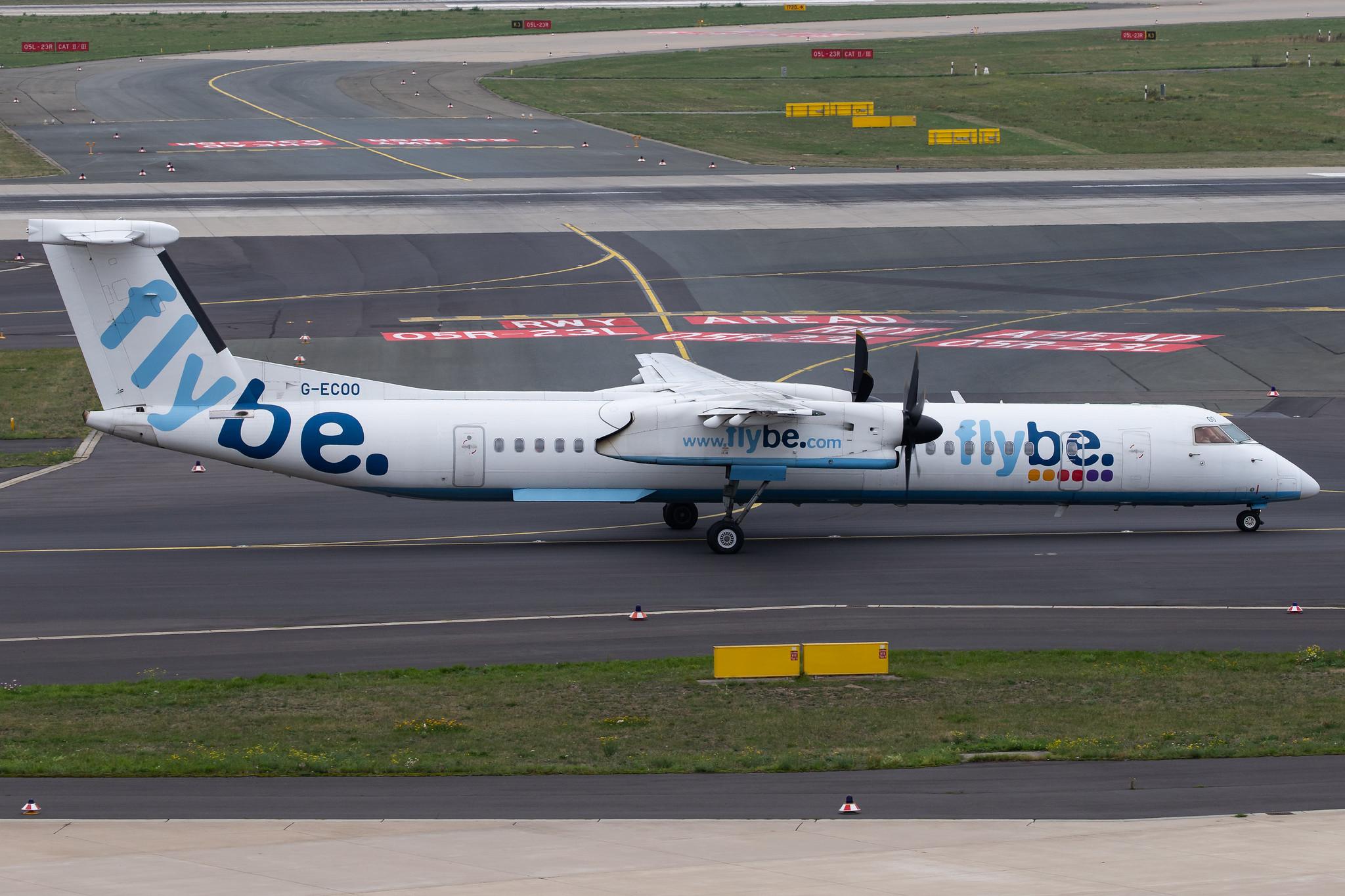 Düsseldorf Airport: Flybe (BE / BEE) |  De Havilland Canada Dash 8-400 DH8D | G-ECOO | MSN 4237