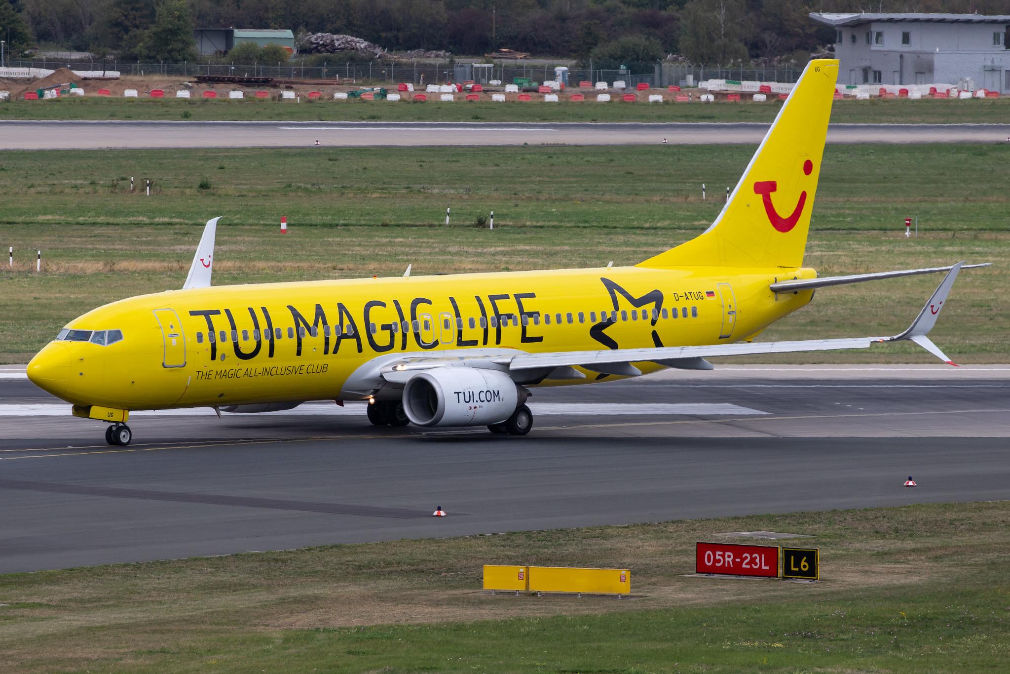 Düsseldorf Airport: TUIfly (X3/TUI) |  Boeing 737-8K5 B738 | D-ATUG | MSN 34688